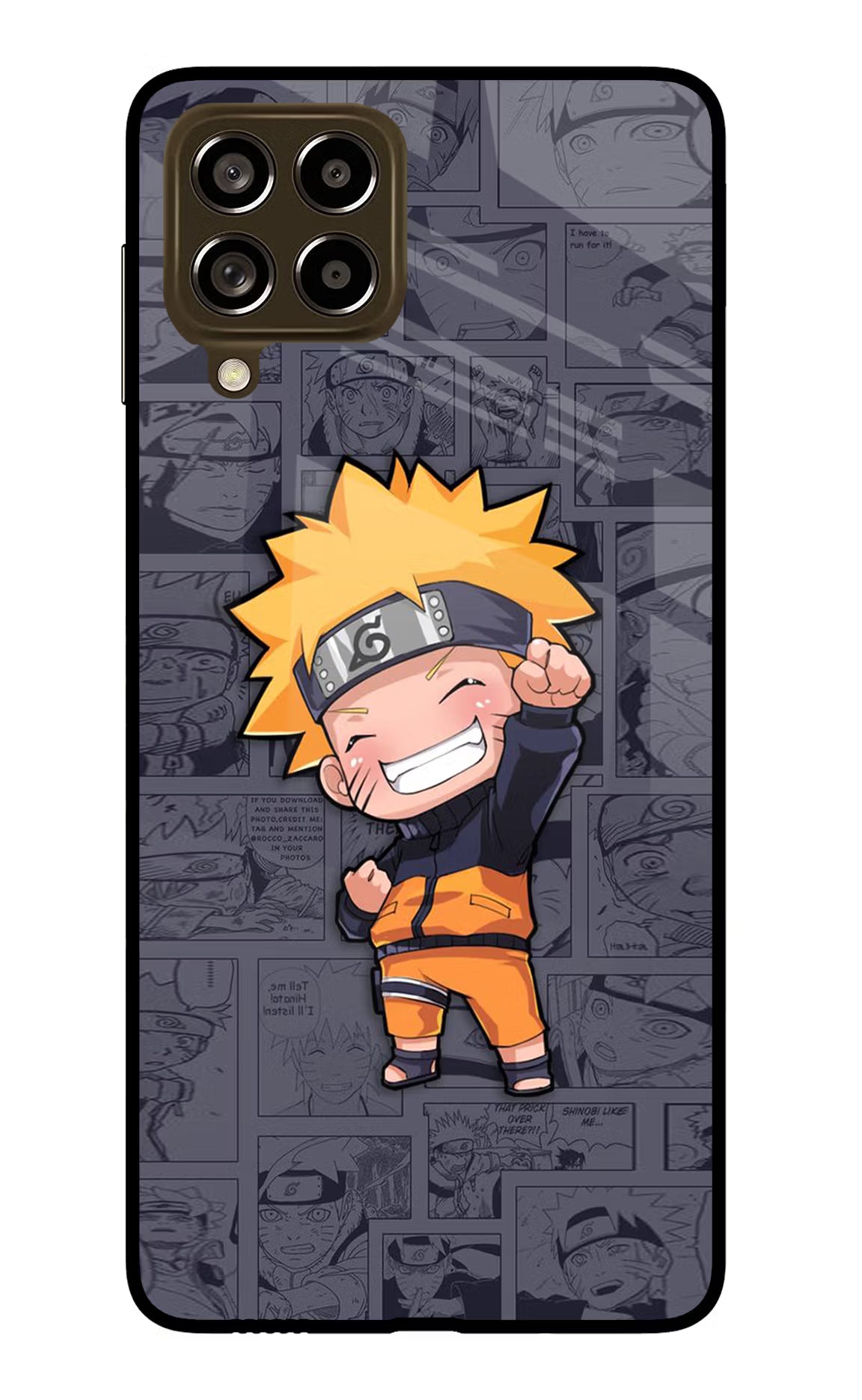 Chota Naruto Samsung M53 5G Glass Case - Chota Naruto Samsung M53 5G Glass Case Chota Naruto Samsung M53 5G Glass Case