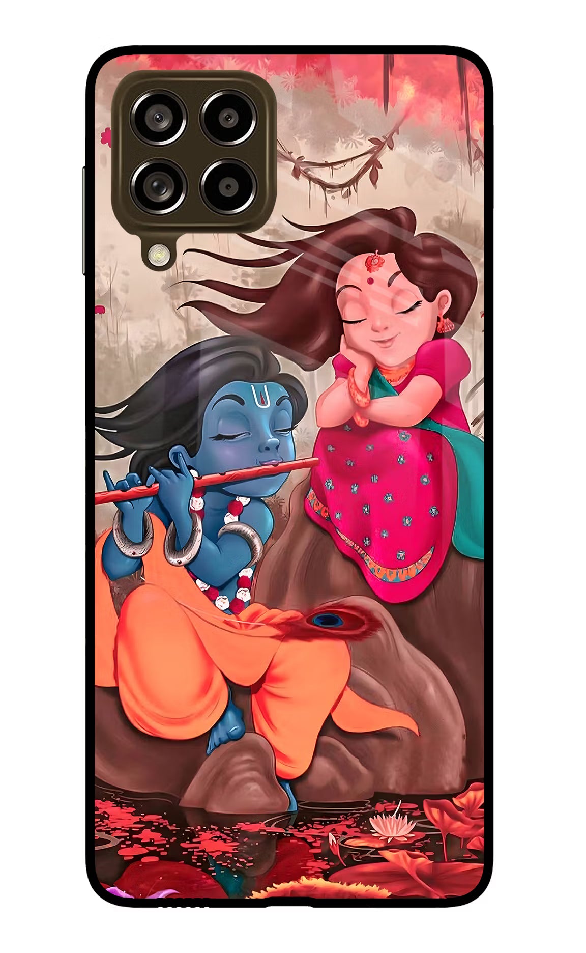 Radhe Krishna Samsung M53 5G Glass Case - Radhe Krishna Samsung M53 5G Glass Case Radhe Krishna Samsung M53 5G Glass Case