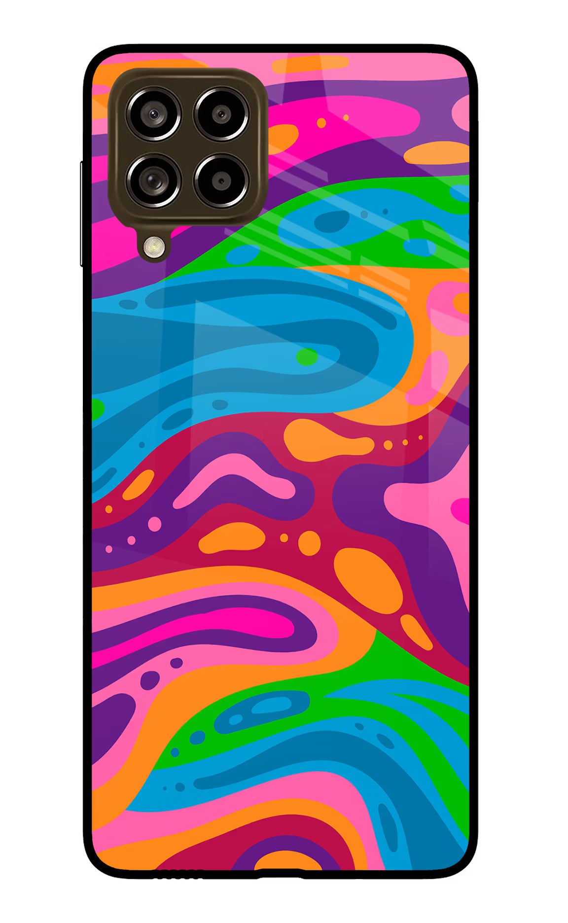 Trippy Pattern Samsung M53 5G Glass Case - Trippy Pattern Samsung M53 5G Glass Case Trippy Pattern Samsung M53 5G Glass Case