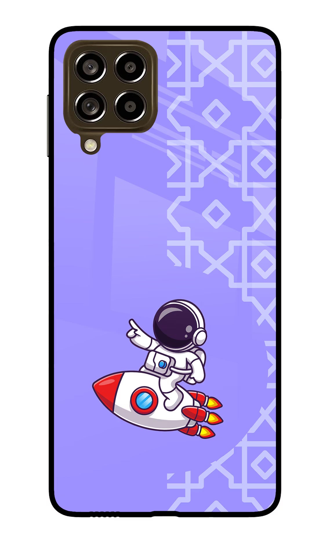 Cute Astronaut Samsung M53 5G Glass Case - Cute Astronaut Samsung M53 5G Glass Case Cute Astronaut Samsung M53 5G Glass Case
