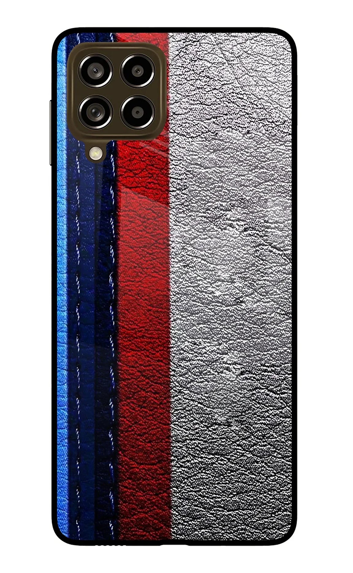 BMW Stripes Samsung M53 5G Glass Case - BMW Stripes Samsung M53 5G Glass Case BMW Stripes Samsung M53 5G Glass Case