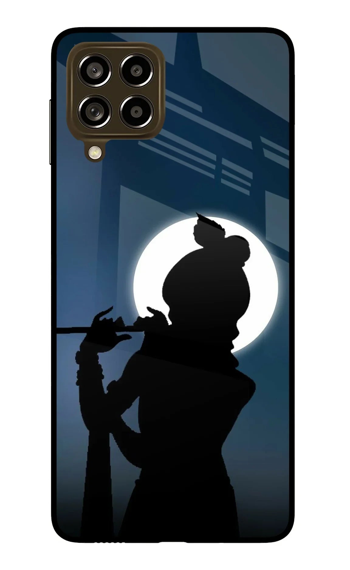 Shri Krishna Silhouette Samsung M53 5G Glass Case - Shri Krishna Silhouette Samsung M53 5G Glass Case Shri Krishna Silhouette Samsung M53 5G Glass Case