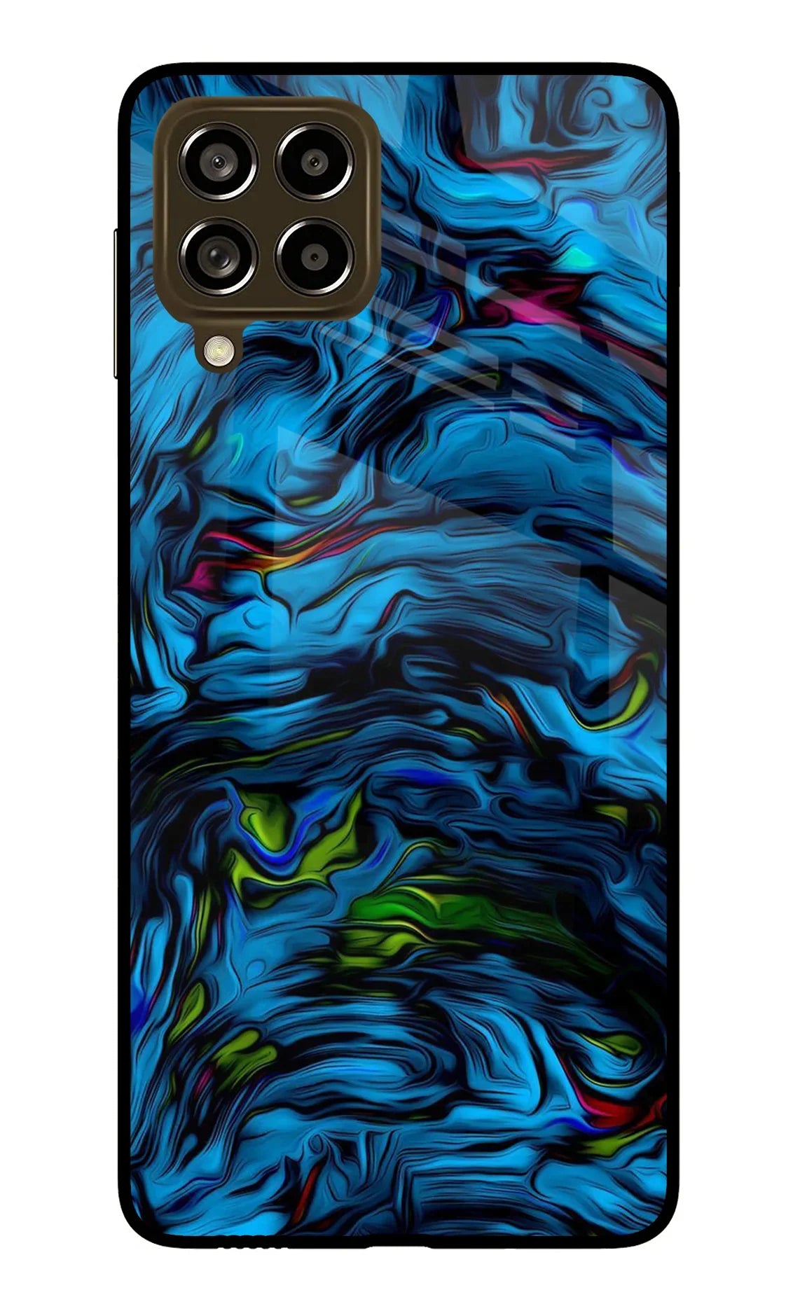 Dark Blue Abstract Samsung M53 5G Glass Case - Dark Blue Abstract Samsung M53 5G Glass Case Dark Blue Abstract Samsung M53 5G Glass Case