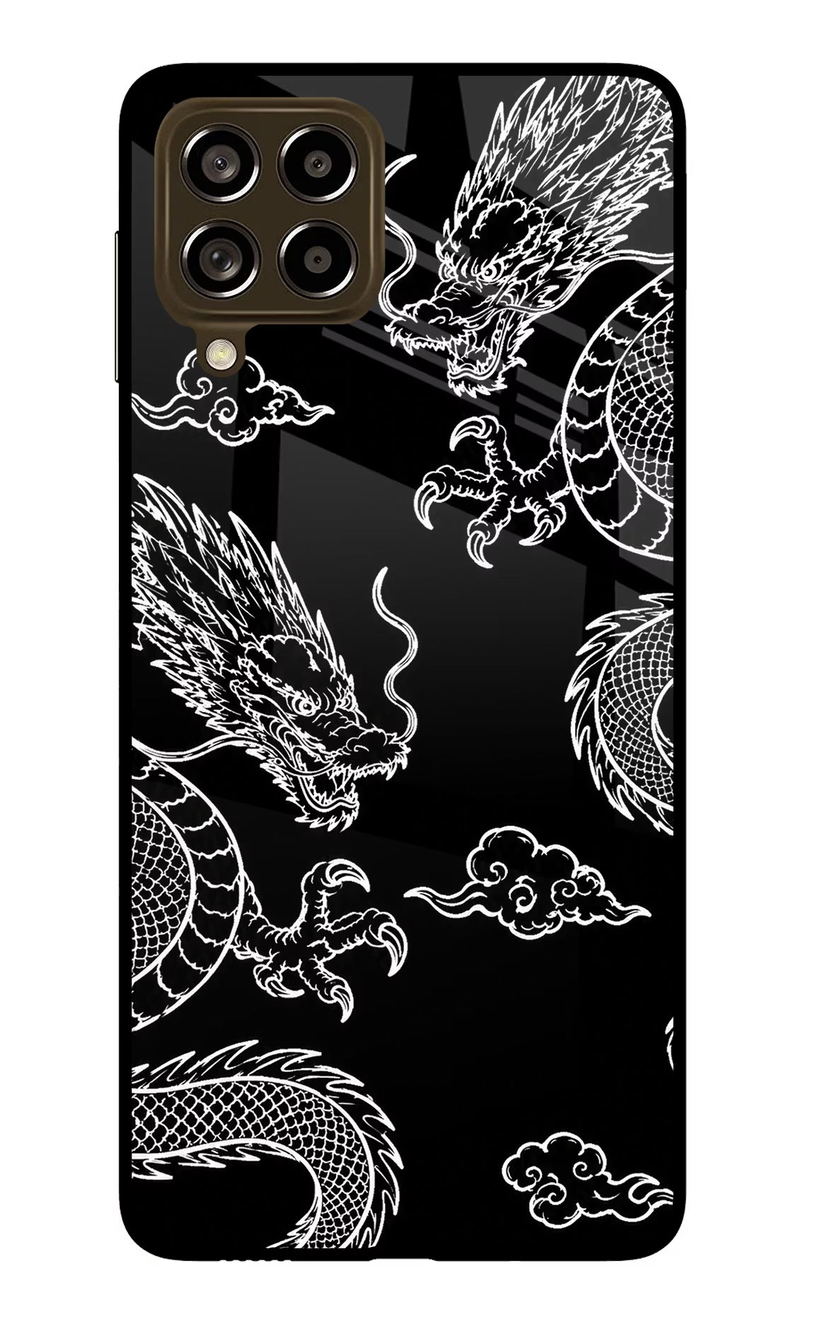 Twin Dragons Samsung M53 5G Glass Case - Twin Dragons Samsung M53 5G Glass Case Twin Dragons Samsung M53 5G Glass Case