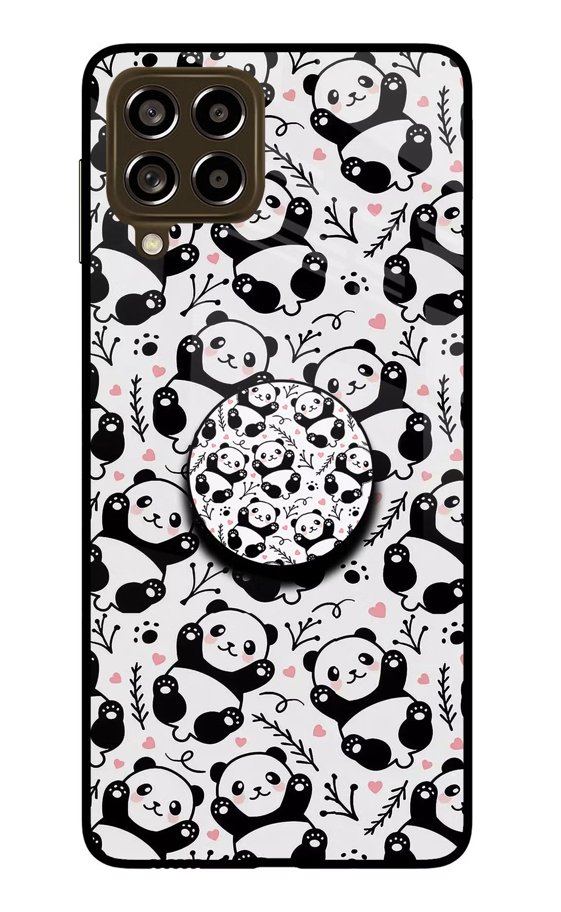 Cute Panda Samsung M53 5G Glass Case - Cute Panda Samsung M53 5G Glass Case Cute Panda Samsung M53 5G Glass Case
