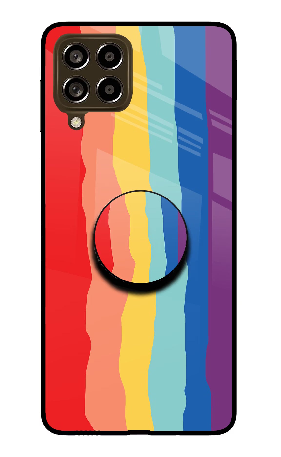 Rainbow Samsung M53 5G Glass Case - Rainbow Samsung M53 5G Glass Case Rainbow Samsung M53 5G Glass Case