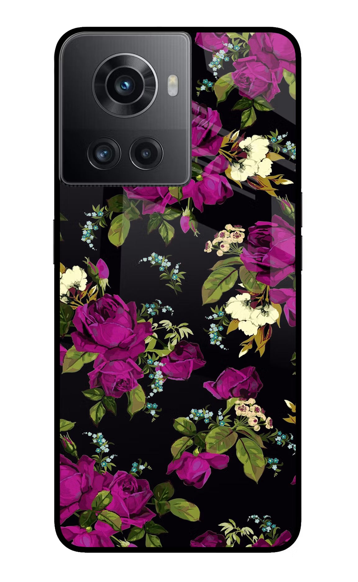 Flowers OnePlus 10R 5G Glass Case - Flowers OnePlus 10R 5G Glass Case Flowers OnePlus 10R 5G Glass Case