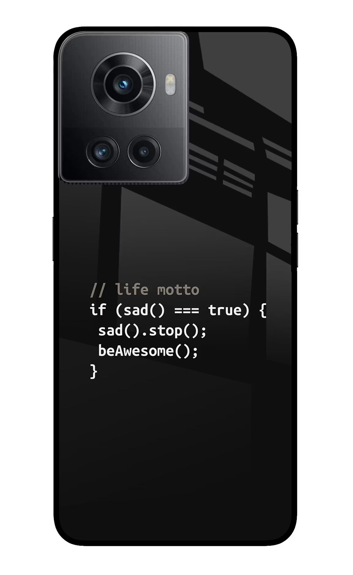 Life Motto Code OnePlus 10R 5G Glass Case - Life Motto Code OnePlus 10R 5G Glass Case Life Motto Code OnePlus 10R 5G Glass Case