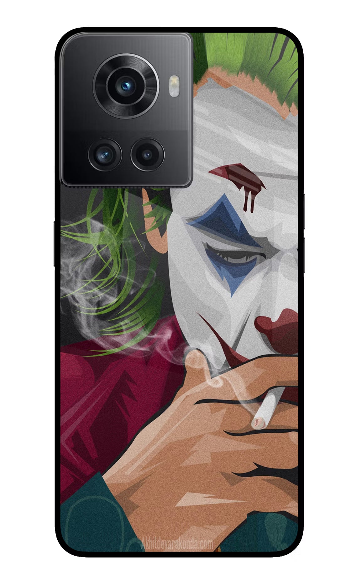 Joker Smoking OnePlus 10R 5G Glass Case - Joker Smoking OnePlus 10R 5G Glass Case Joker Smoking OnePlus 10R 5G Glass Case