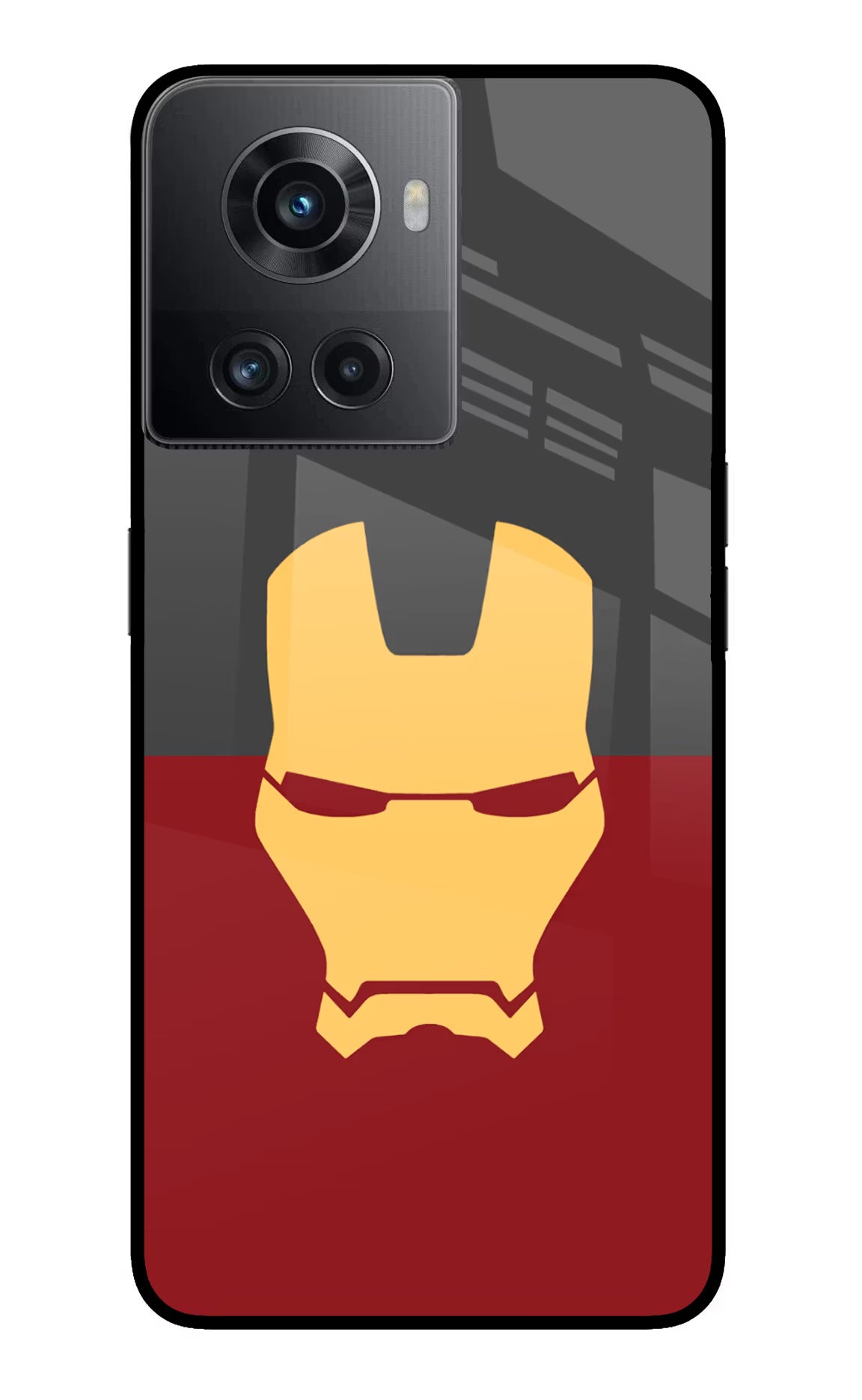Ironman OnePlus 10R 5G Glass Case - Ironman OnePlus 10R 5G Glass Case Ironman OnePlus 10R 5G Glass Case