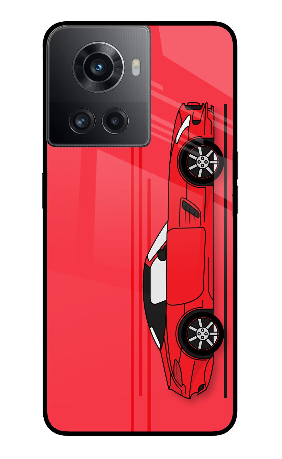 Red Velocity OnePlus 10R 5G Glass Case - Red Velocity OnePlus 10R 5G Glass Case Red Velocity OnePlus 10R 5G Glass Case