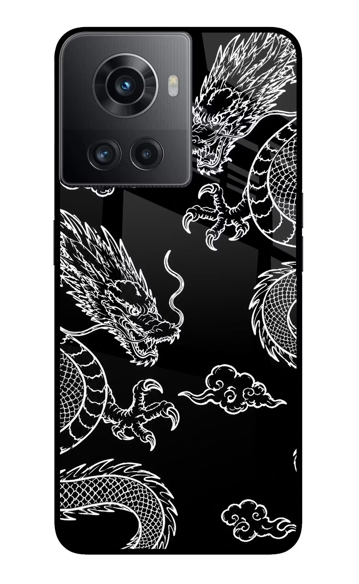 Twin Dragons OnePlus 10R 5G Glass Case - Twin Dragons OnePlus 10R 5G Glass Case Twin Dragons OnePlus 10R 5G Glass Case