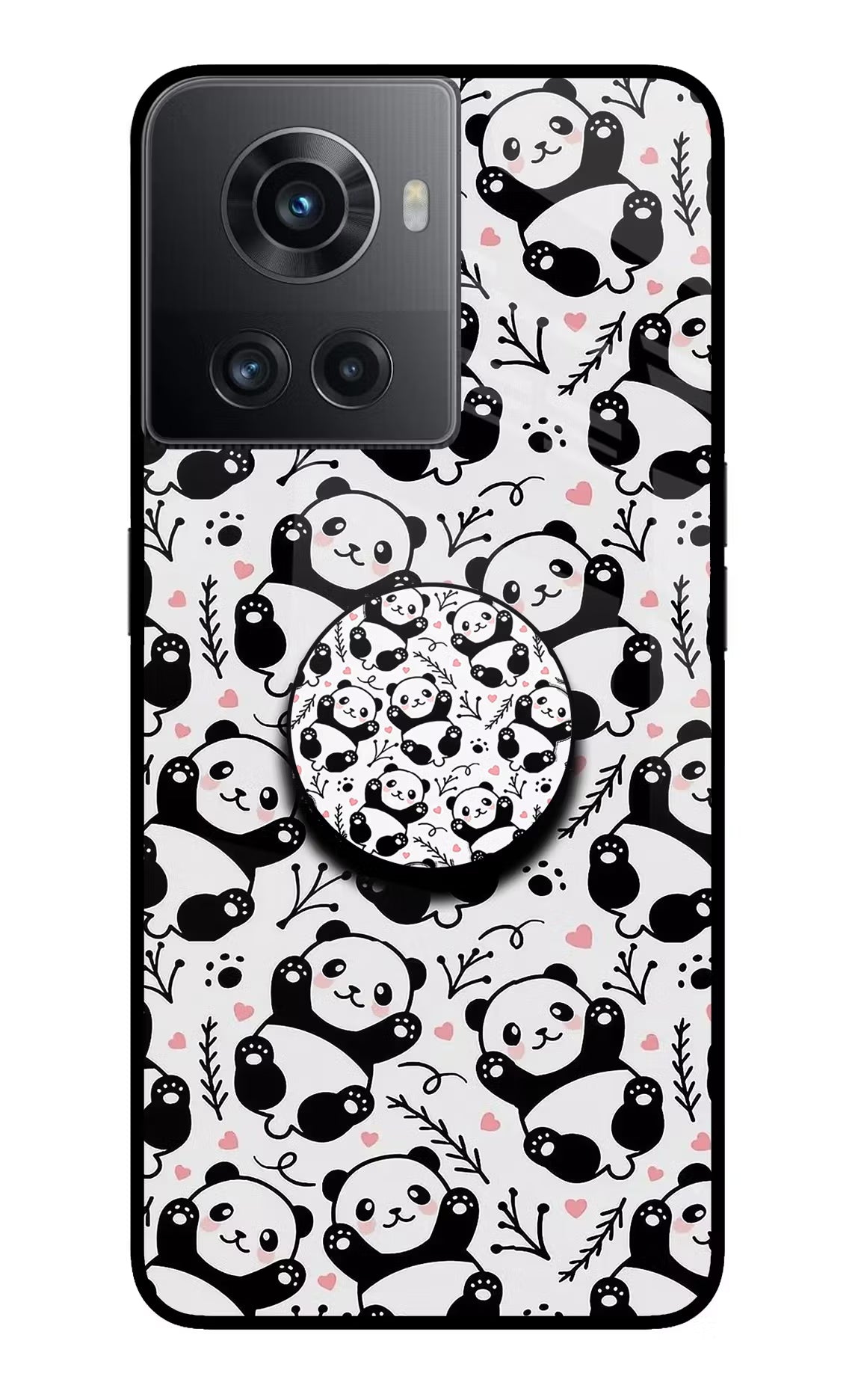 Cute Panda OnePlus 10R 5G Glass Case - Cute Panda OnePlus 10R 5G Glass Case Cute Panda OnePlus 10R 5G Glass Case