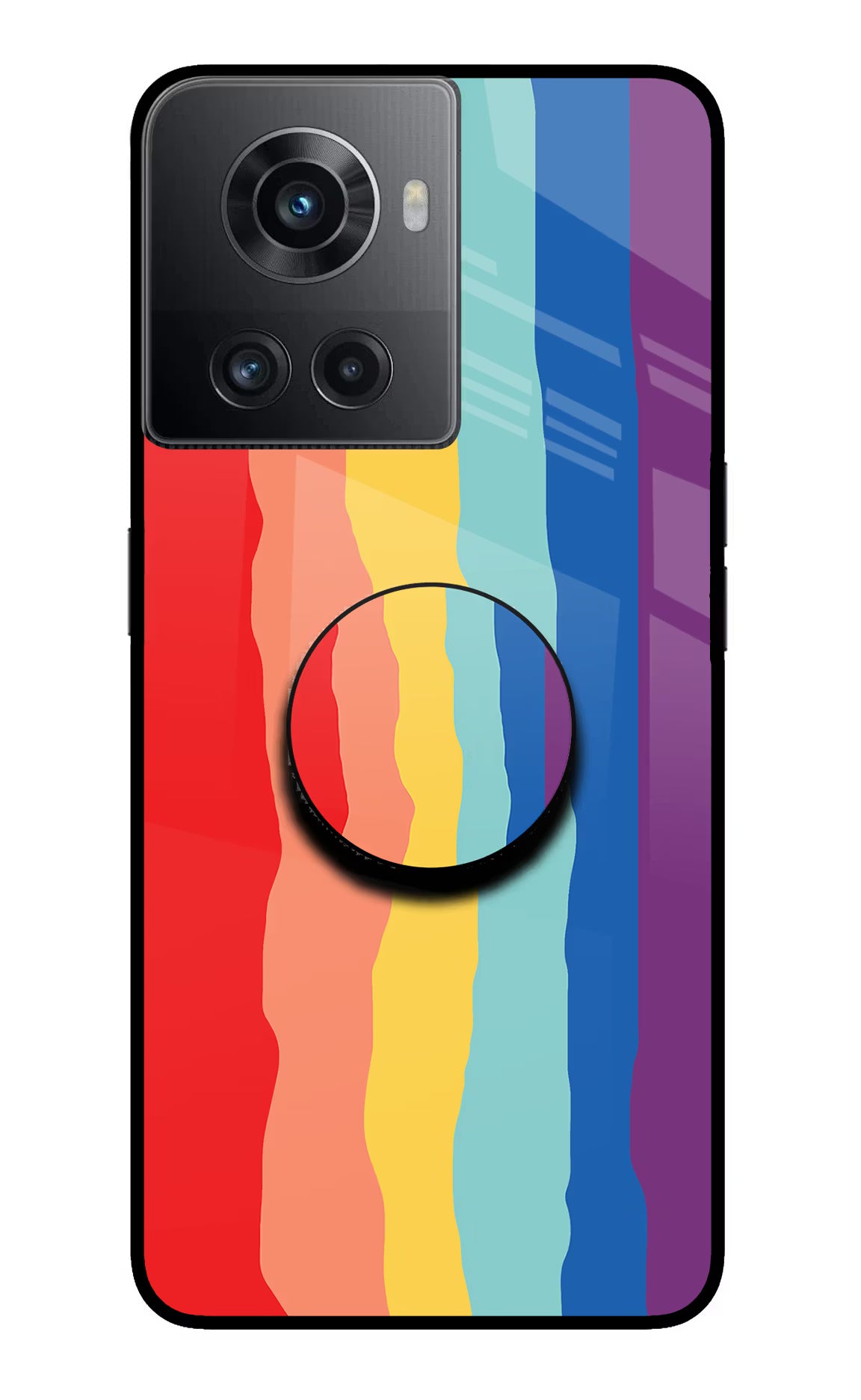 Rainbow OnePlus 10R 5G Glass Case - Rainbow OnePlus 10R 5G Glass Case Rainbow OnePlus 10R 5G Glass Case