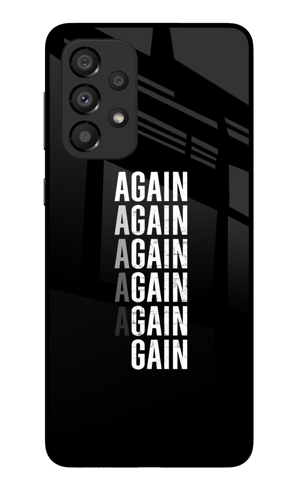 Again Again Gain Samsung A33 5G Glass Case - Again Again Gain Samsung A33 5G Glass Case Again Again Gain Samsung A33 5G Glass Case