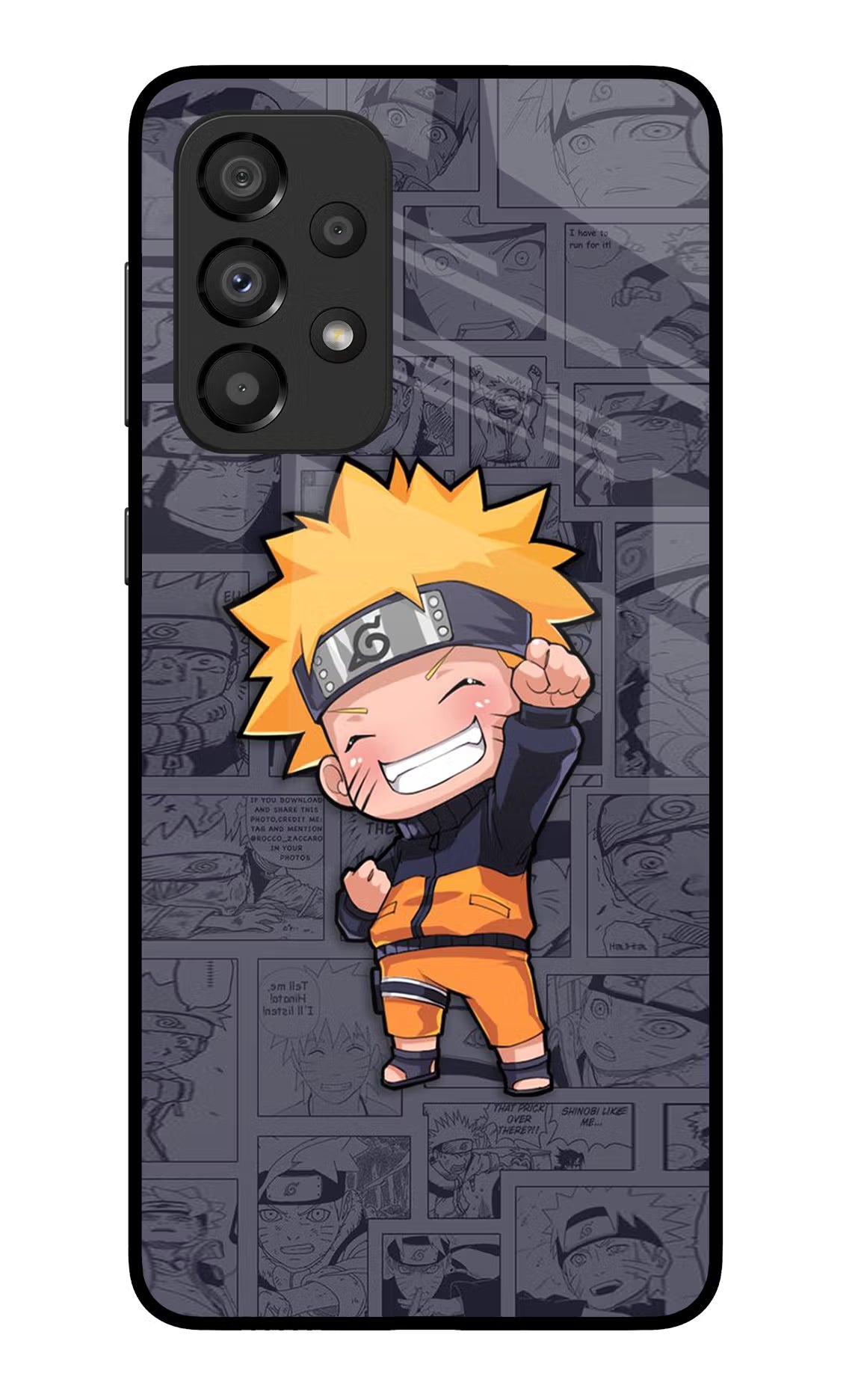 Chota Naruto Samsung A33 5G Glass Case - Chota Naruto Samsung A33 5G Glass Case Chota Naruto Samsung A33 5G Glass Case