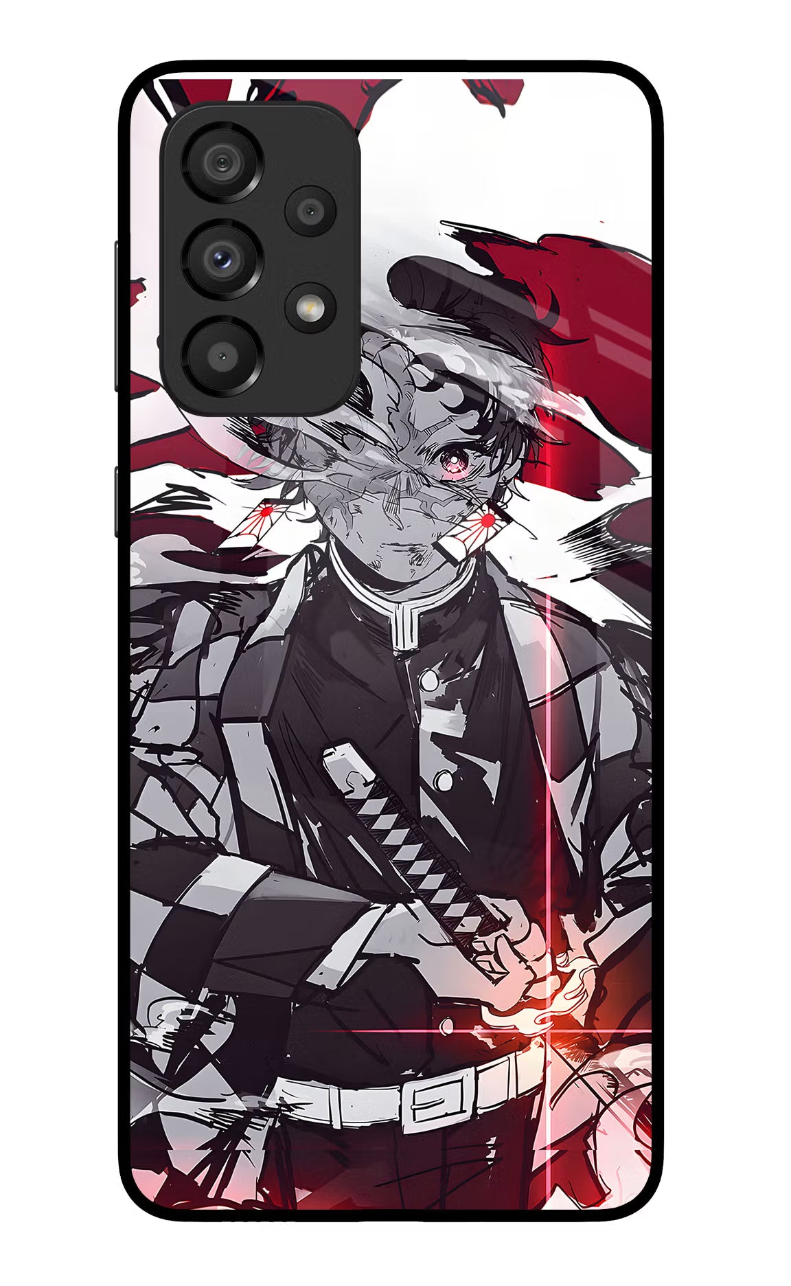 Demon Slayer Samsung A33 5G Glass Case - Demon Slayer Samsung A33 5G Glass Case Demon Slayer Samsung A33 5G Glass Case