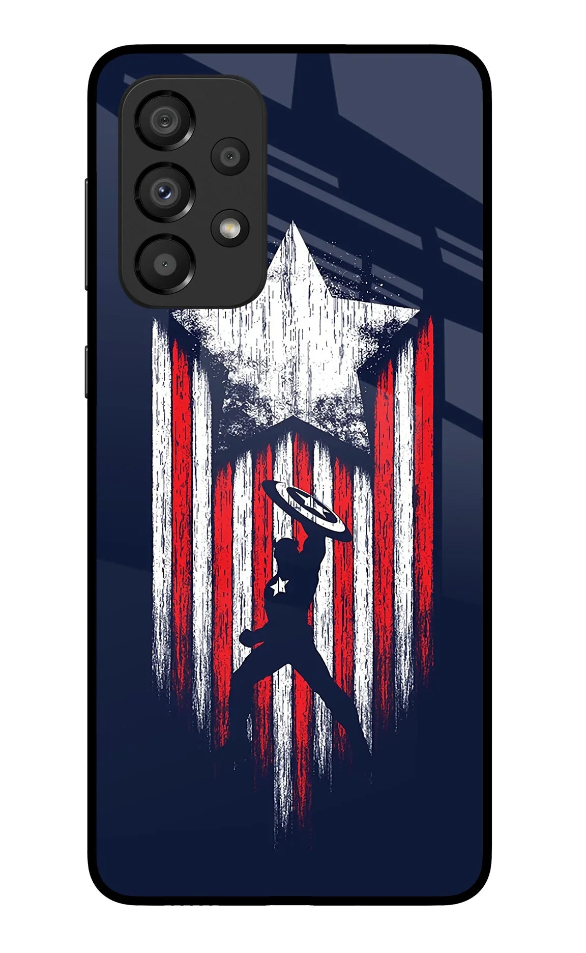 Captain America Marvel Art Samsung A33 5G Glass Case - Captain America Marvel Art Samsung A33 5G Glass Case Captain America Marvel Art Samsung A33 5G Glass Case