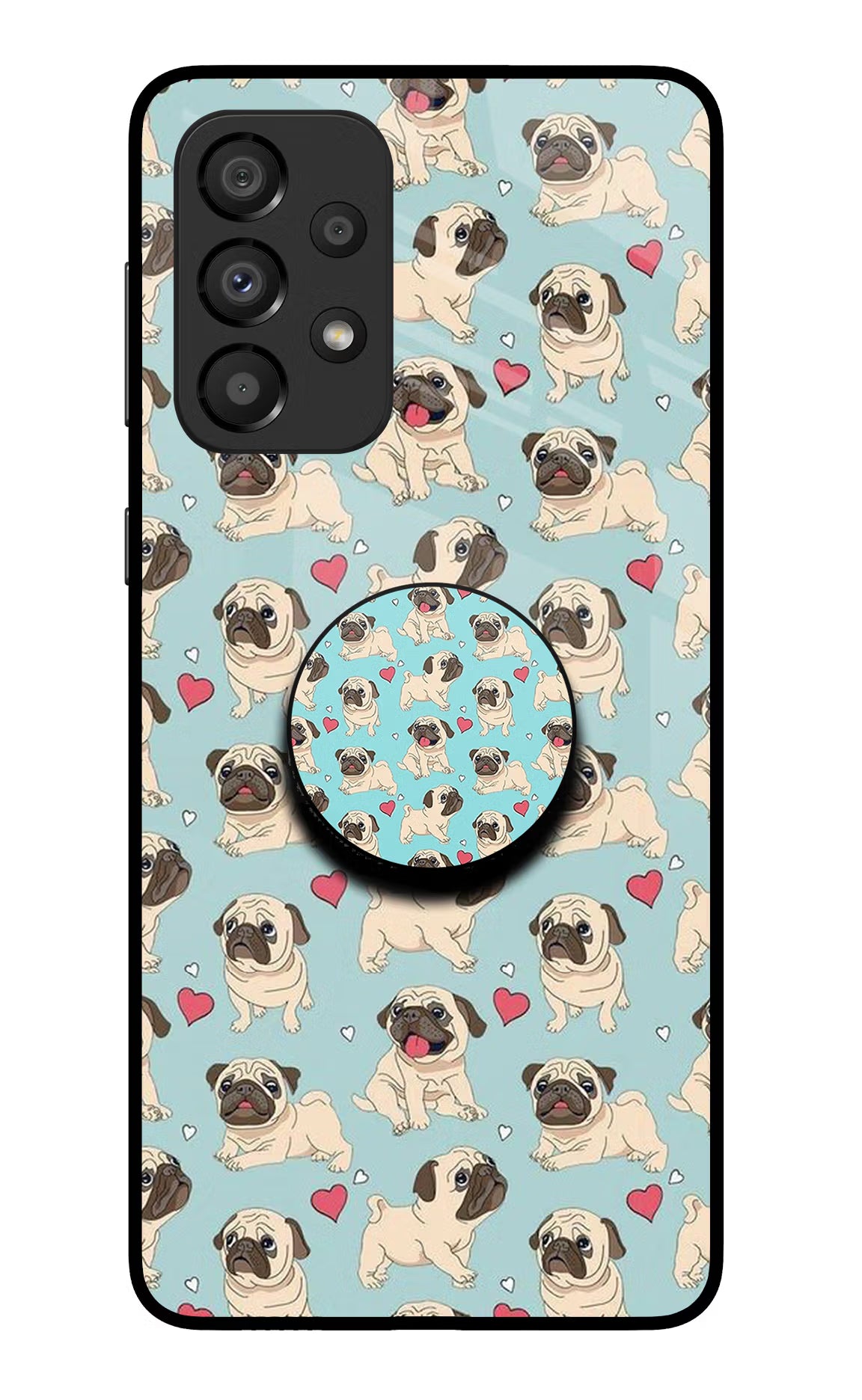 Pug Dog Samsung A33 5G Glass Case - Pug Dog Samsung A33 5G Glass Case Pug Dog Samsung A33 5G Glass Case