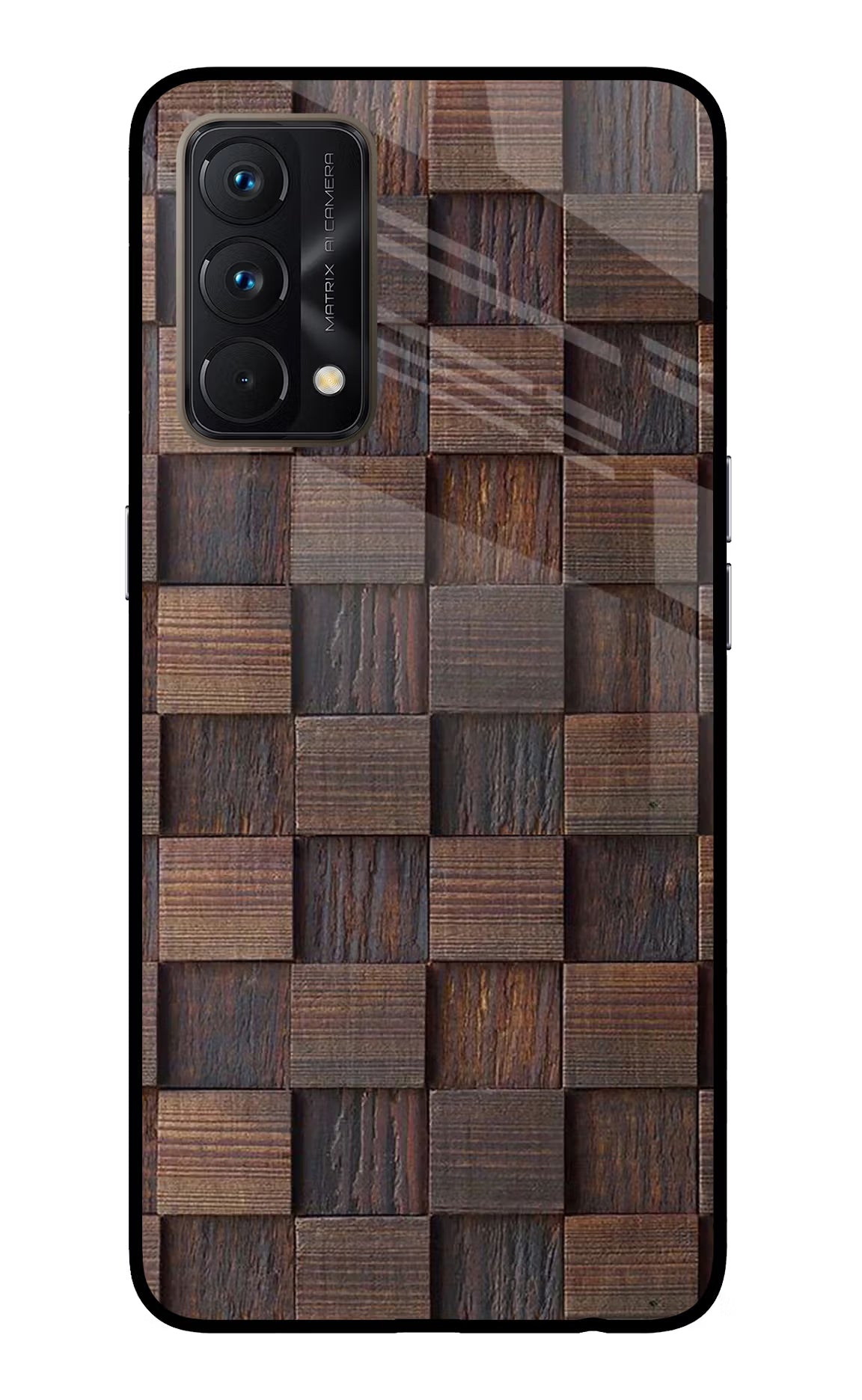 Wooden Cube Design Realme GT Master Edition Glass Case - Wooden Cube Design Realme GT Master Edition Glass Case Wooden Cube Design Realme GT Master Edition Glass Case