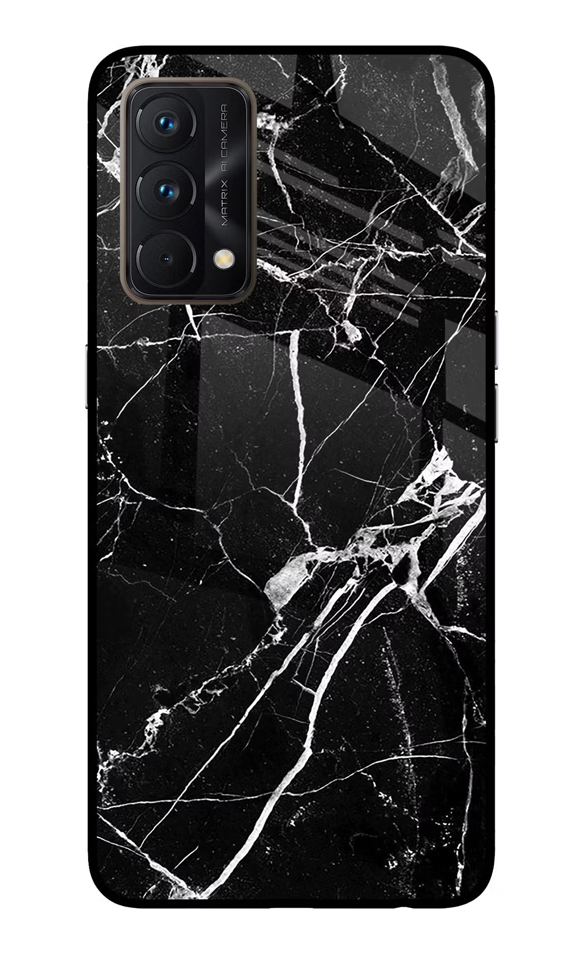 Black Marble Pattern Realme GT Master Edition Back Cover - Black Marble Pattern Realme GT Master Edition Glass Case Back Cover by Casekaro Black Marble Pattern Realme GT Master Edition Glass Case Back Cover by Casekaro