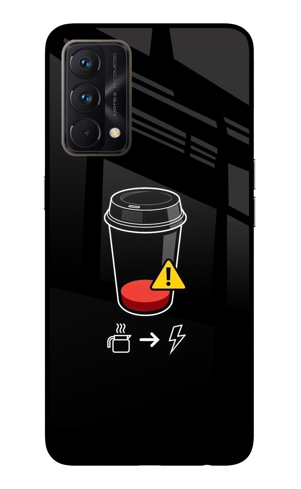Coffee Realme GT Master Edition Glass Case - Coffee Realme GT Master Edition Glass Case Coffee Realme GT Master Edition Glass Case
