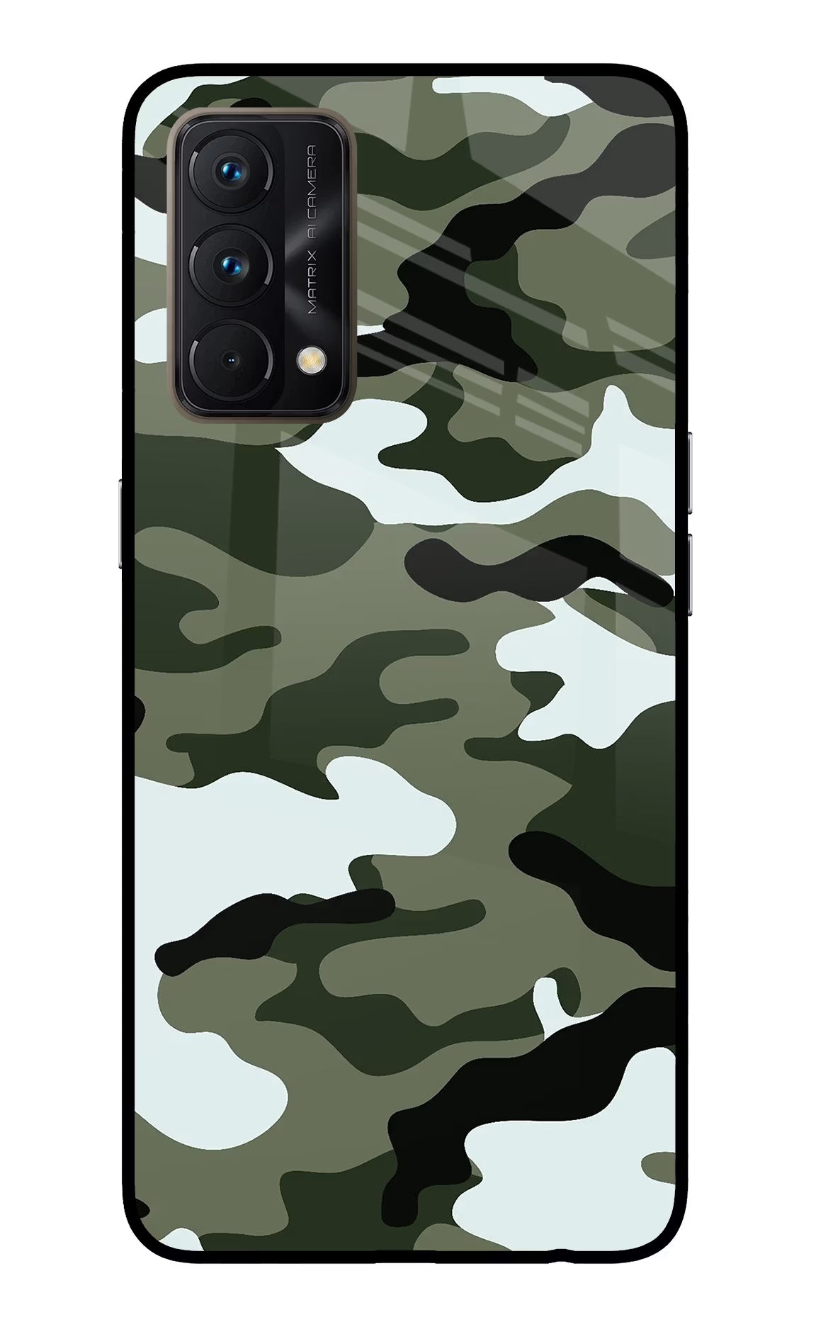 Camouflage Realme GT Master Edition Back Cover - Camouflage Realme GT Master Edition Glass Case Back Cover by Casekaro Camouflage Realme GT Master Edition Glass Case Back Cover by Casekaro