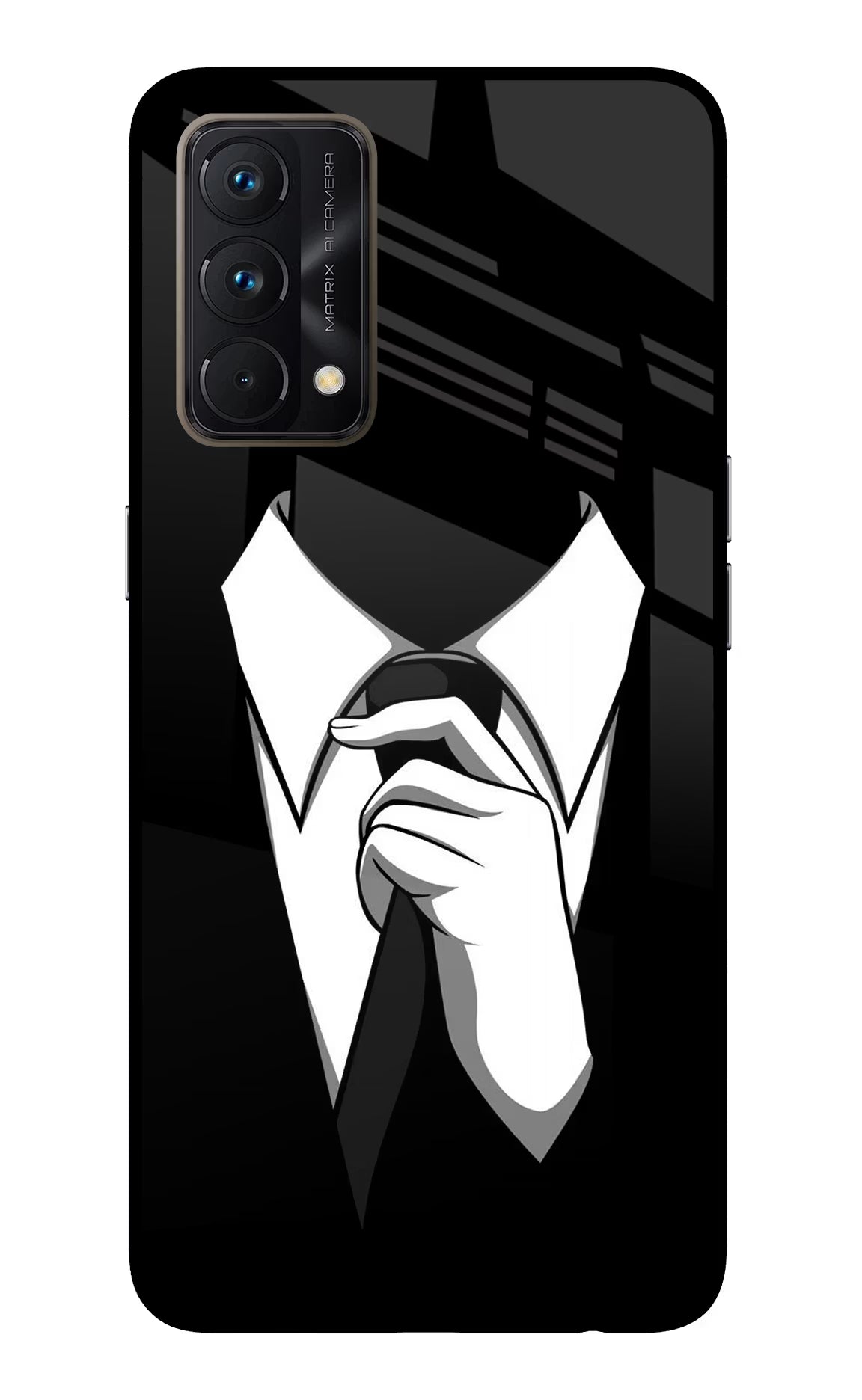 Black Tie Realme GT Master Edition Glass Case - Black Tie Realme GT Master Edition Glass Case Black Tie Realme GT Master Edition Glass Case