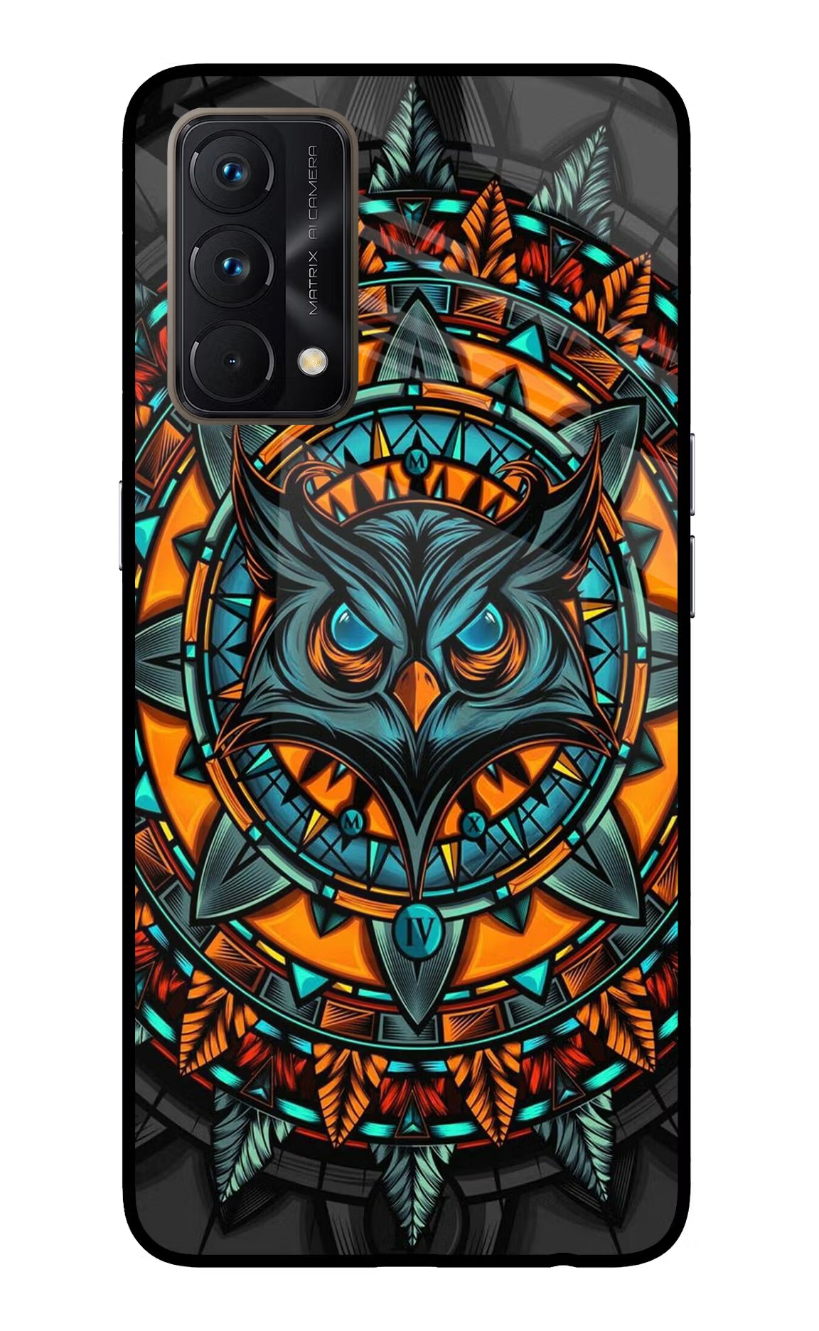 Angry Owl Art Realme GT Master Edition Back Cover - Angry Owl Art Realme GT Master Edition Glass Case Back Cover by Casekaro Angry Owl Art Realme GT Master Edition Glass Case Back Cover by Casekaro