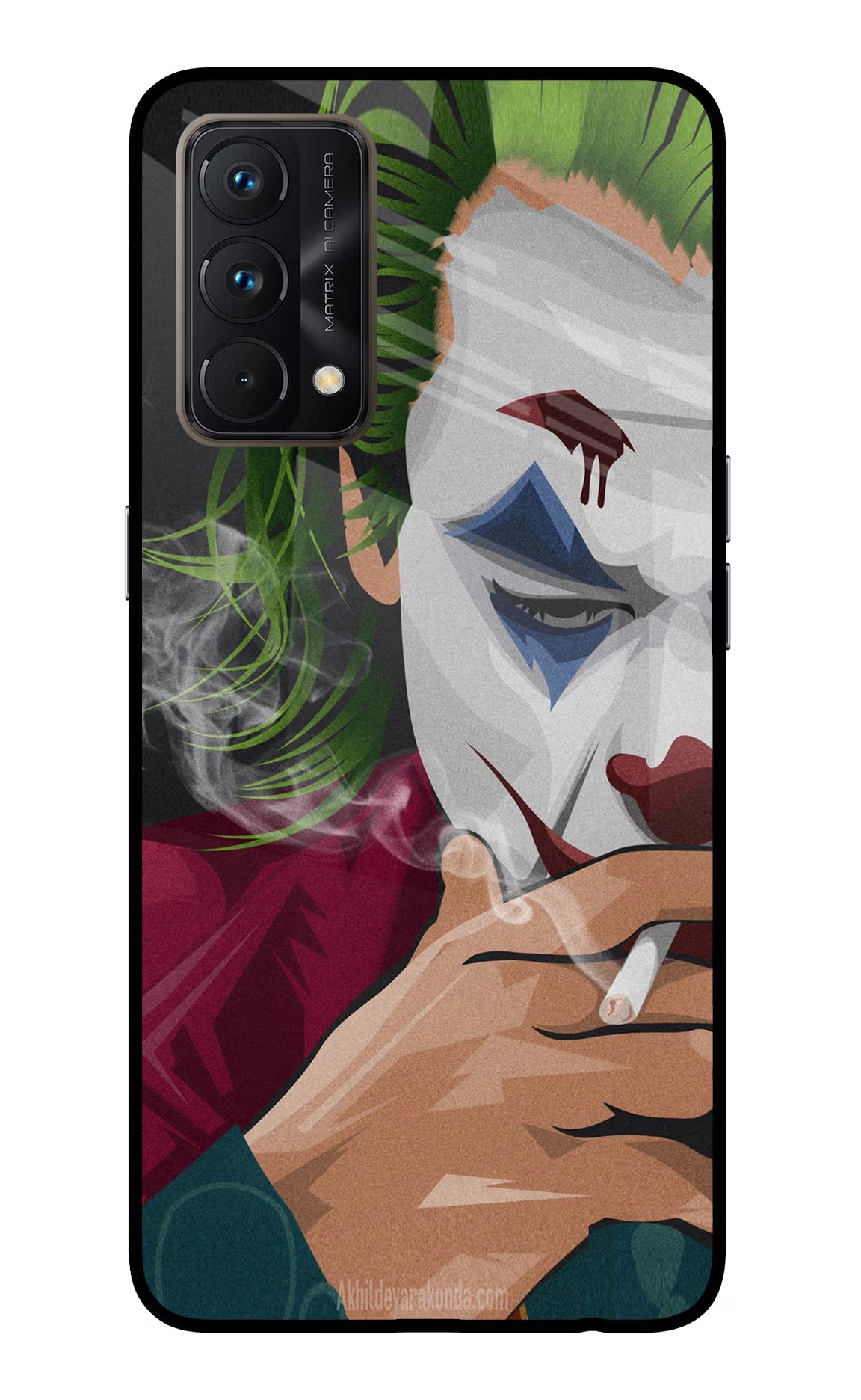 Joker Smoking Realme GT Master Edition Back Cover - Joker Smoking Realme GT Master Edition Glass Case Back Cover by Casekaro Joker Smoking Realme GT Master Edition Glass Case Back Cover by Casekaro