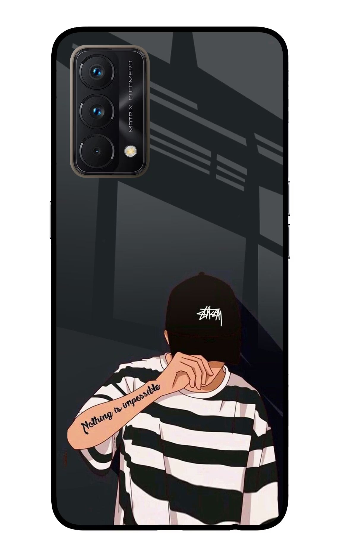 Aesthetic Boy Realme GT Master Edition Back Cover - Aesthetic Boy Realme GT Master Edition Glass Case Back Cover by Casekaro Aesthetic Boy Realme GT Master Edition Glass Case Back Cover by Casekaro