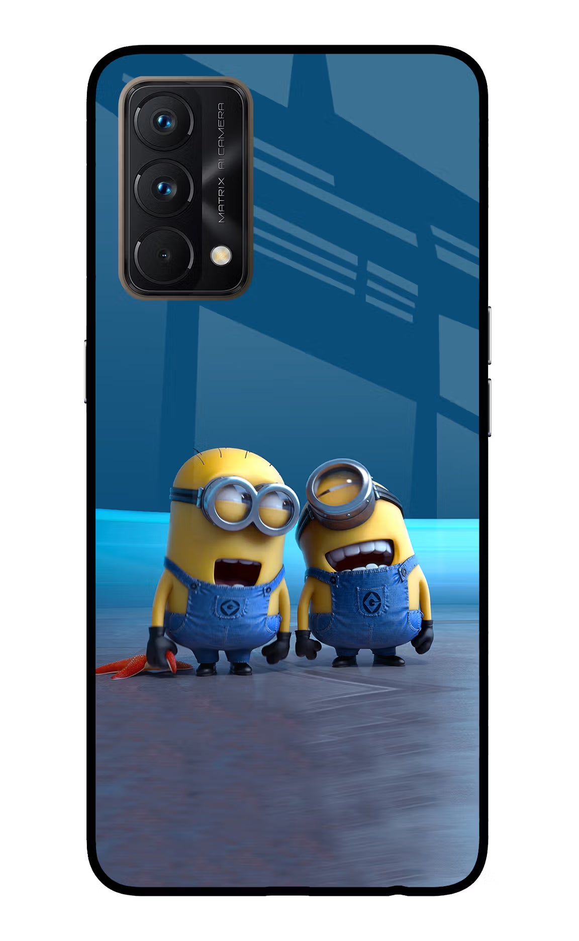 Minion Laughing Realme GT Master Edition Glass Case - Minion Laughing Realme GT Master Edition Glass Case Minion Laughing Realme GT Master Edition Glass Case