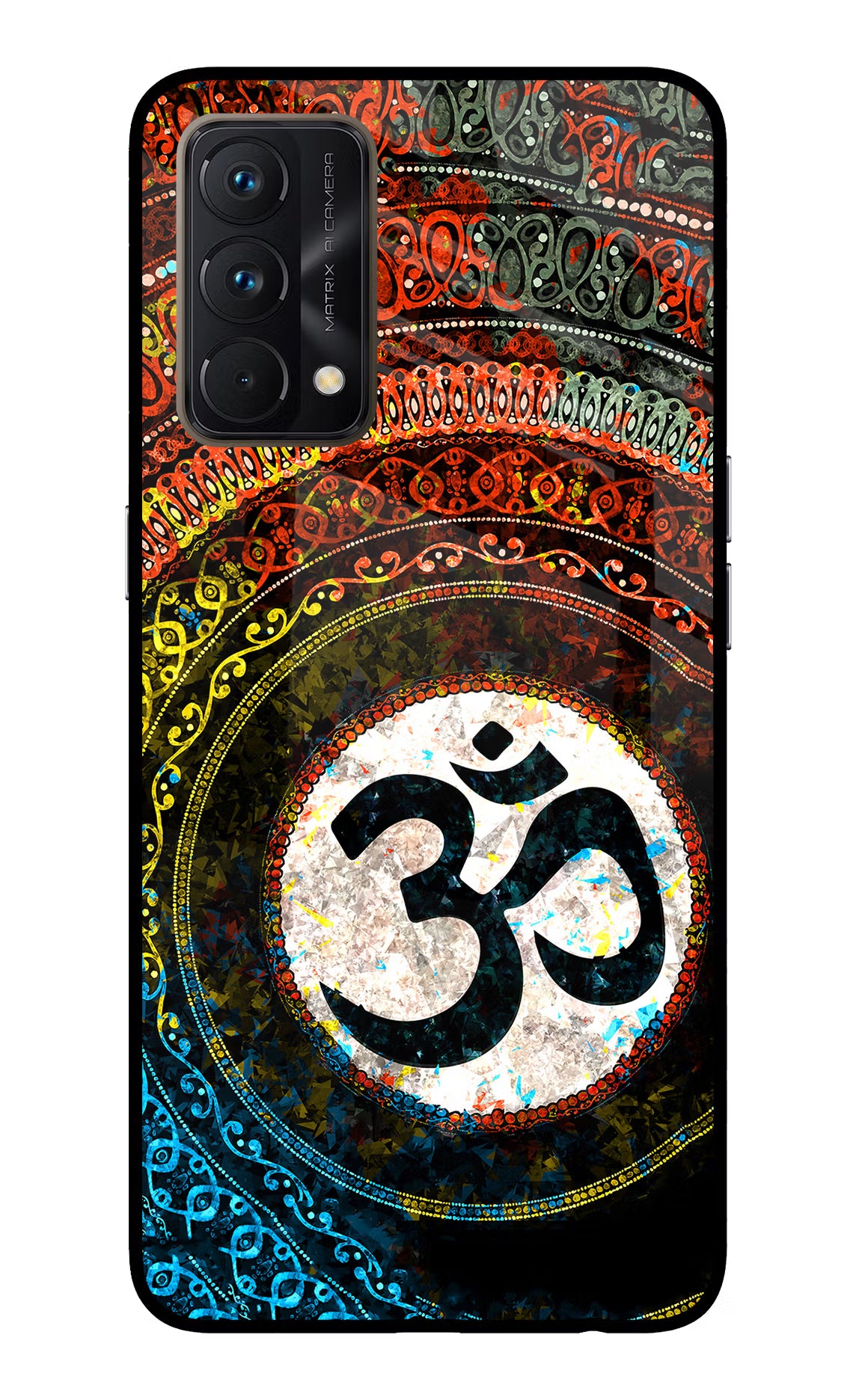 Om Cultural Realme GT Master Edition Back Cover - Om Cultural Realme GT Master Edition Glass Case Back Cover by Casekaro Om Cultural Realme GT Master Edition Glass Case Back Cover by Casekaro