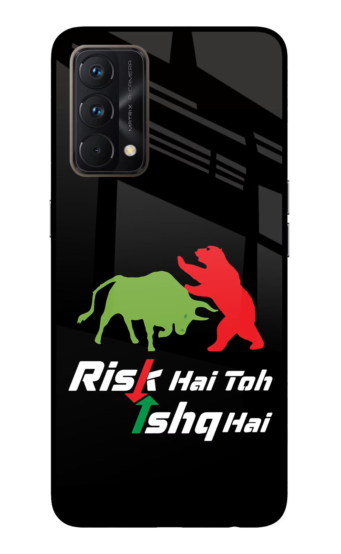 Risk Hai Toh Ishq Hai Realme GT Master Edition Back Cover - Risk Hai Toh Ishq Hai Realme GT Master Edition Glass Case Back Cover by Casekaro Risk Hai Toh Ishq Hai Realme GT Master Edition Glass Case Back Cover by Casekaro