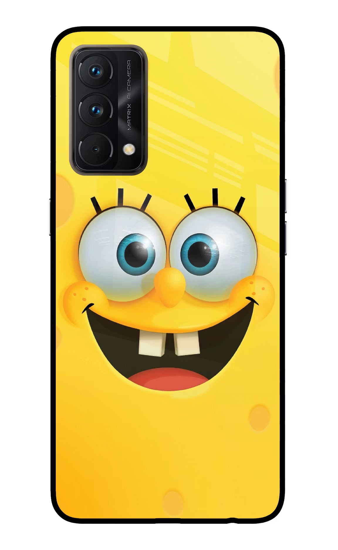 Sponge 1 Realme GT Master Edition Back Cover - Sponge 1 Realme GT Master Edition Glass Case Back Cover by Casekaro Sponge 1 Realme GT Master Edition Glass Case Back Cover by Casekaro
