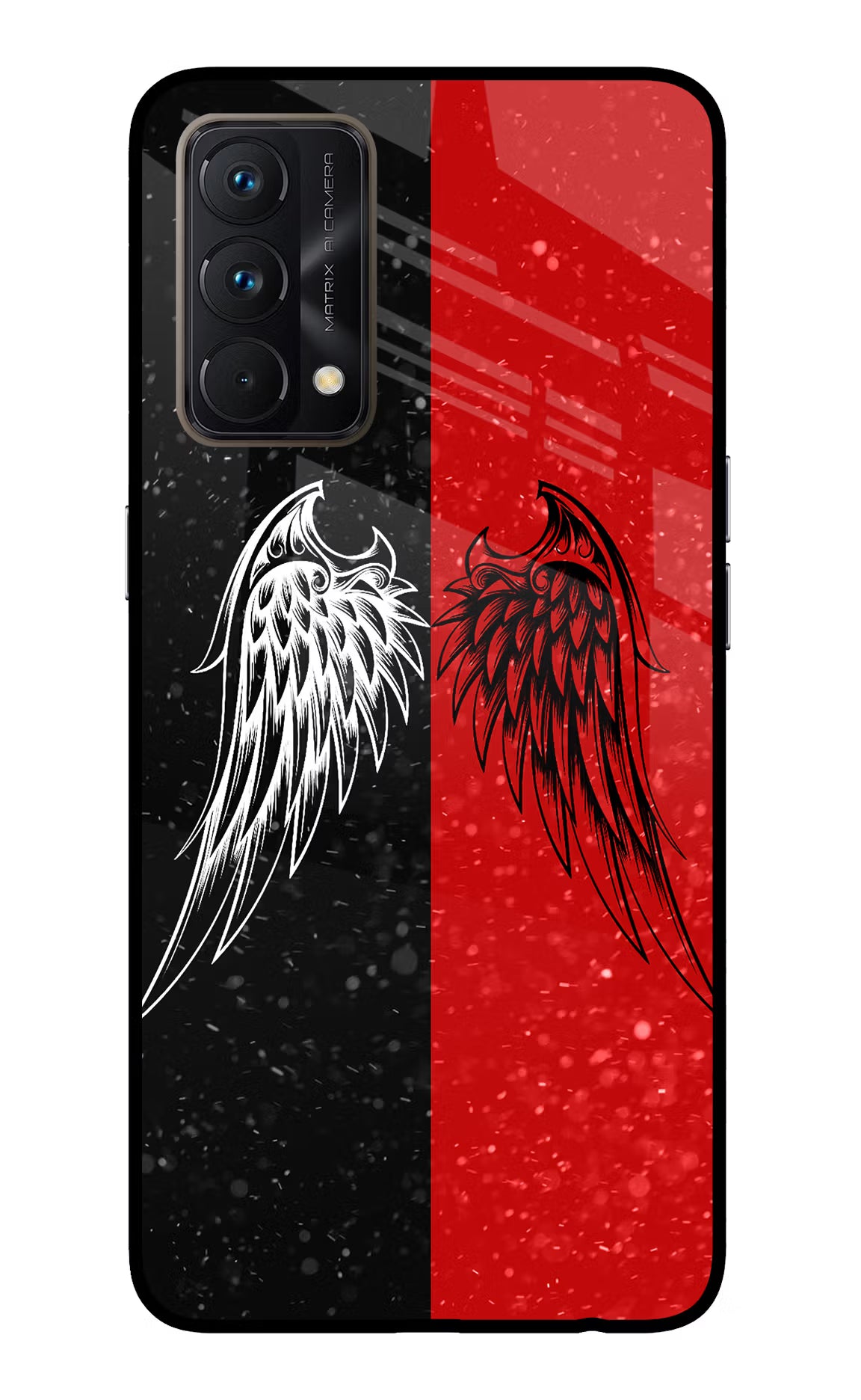 Wings Realme GT Master Edition Back Cover - Wings Realme GT Master Edition Glass Case Back Cover by Casekaro Wings Realme GT Master Edition Glass Case Back Cover by Casekaro