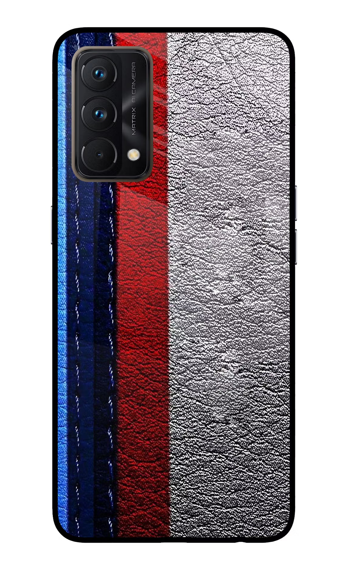 BMW Stripes Realme GT Master Edition Back Cover - BMW Stripes Realme GT Master Edition Glass Case Back Cover by Casekaro BMW Stripes Realme GT Master Edition Glass Case Back Cover by Casekaro