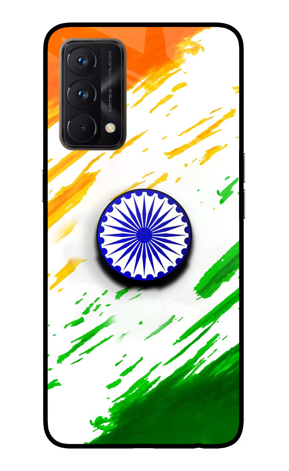 Indian Flag Ashoka Chakra Realme GT Master Edition Glass Case - Indian Flag Ashoka Chakra Realme GT Master Edition Glass Case Indian Flag Ashoka Chakra Realme GT Master Edition Glass Case