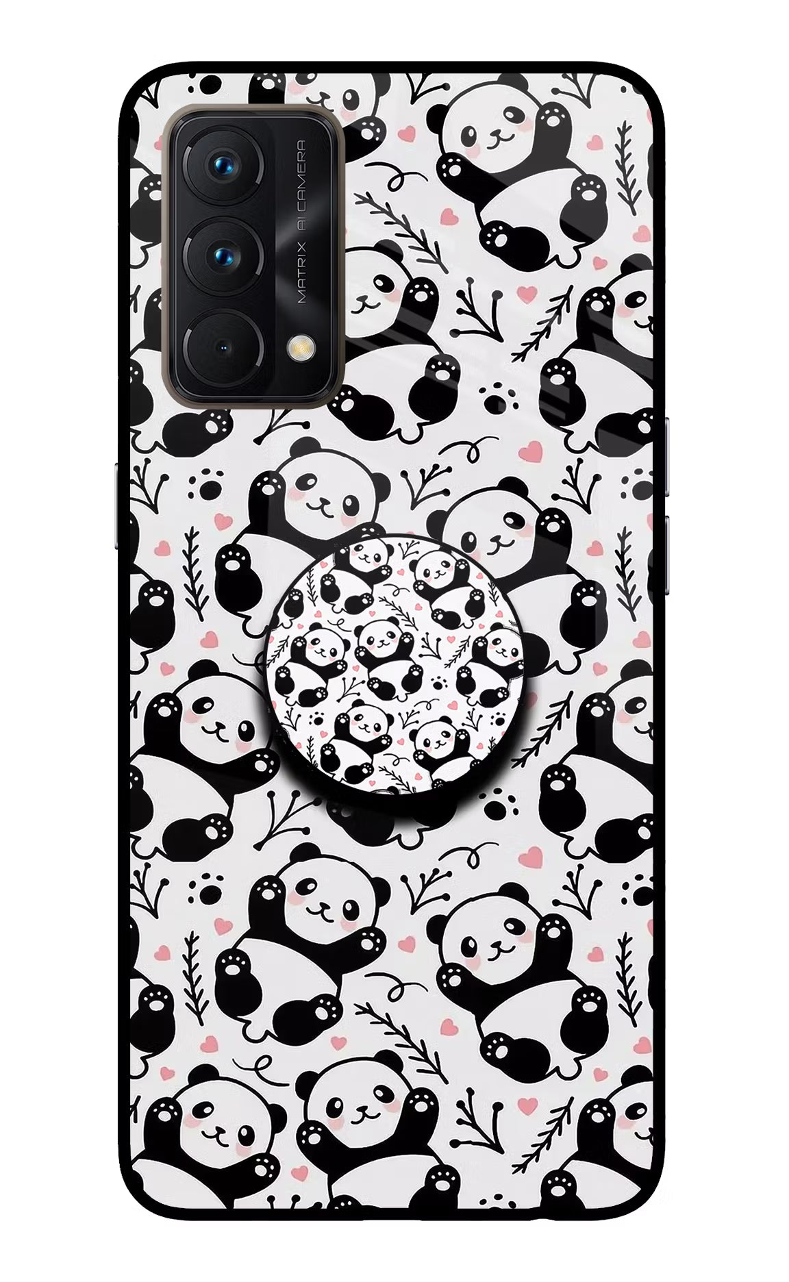 Cute Panda Realme GT Master Edition Glass Case - Cute Panda Realme GT Master Edition Glass Case Cute Panda Realme GT Master Edition Glass Case