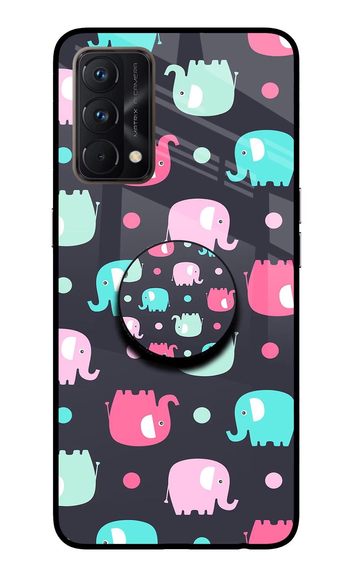 Baby Elephants Realme GT Master Edition Glass Case - Baby Elephants Realme GT Master Edition Glass Case Baby Elephants Realme GT Master Edition Glass Case