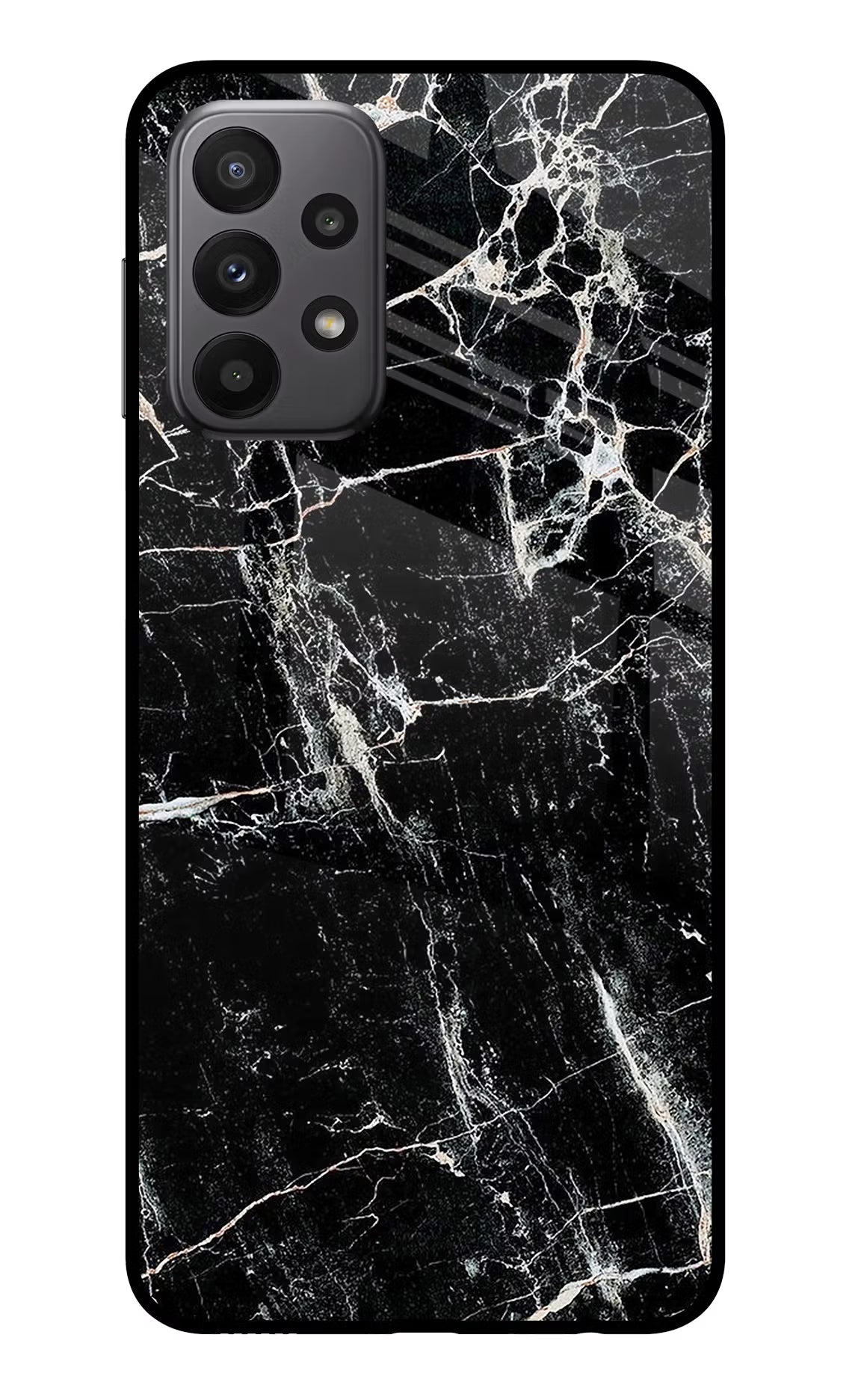 Black Marble Texture Samsung A23 Glass Case - Black Marble Texture Samsung A23 Glass Case Black Marble Texture Samsung A23 Glass Case