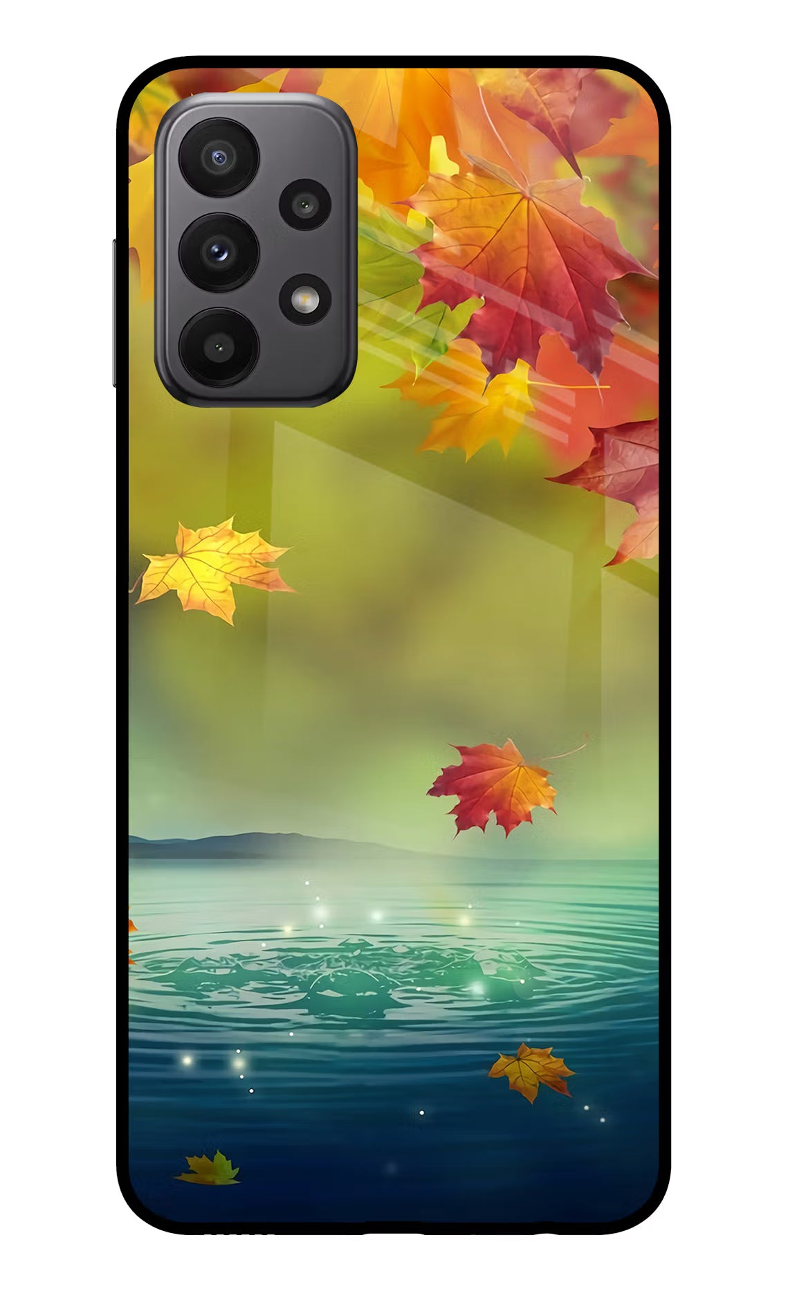 Flowers Samsung A23 Glass Case - Flowers Samsung A23 Glass Case Flowers Samsung A23 Glass Case