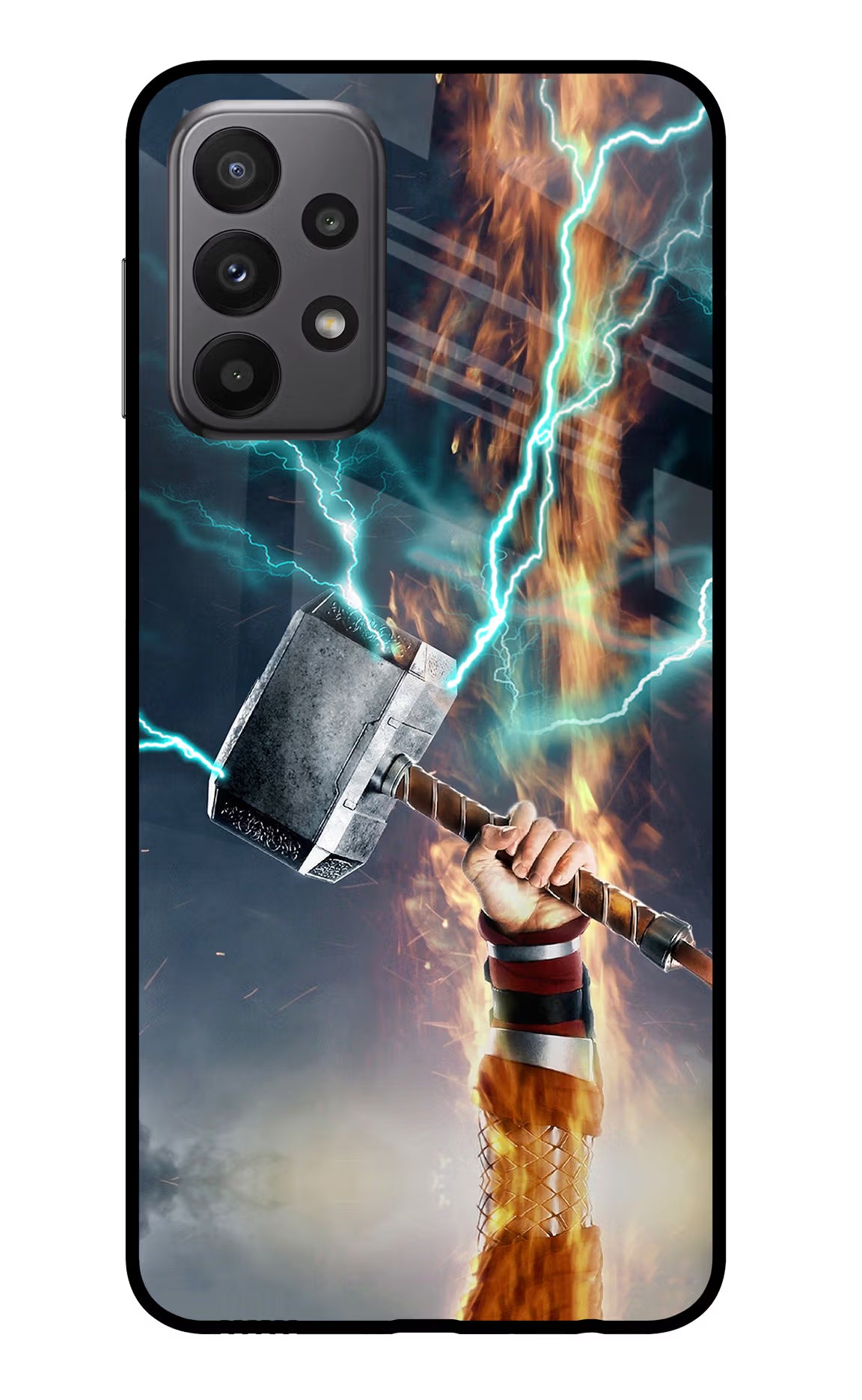 Thor Hammer Mjolnir Samsung A23 Glass Case - Thor Hammer Mjolnir Samsung A23 Glass Case Thor Hammer Mjolnir Samsung A23 Glass Case