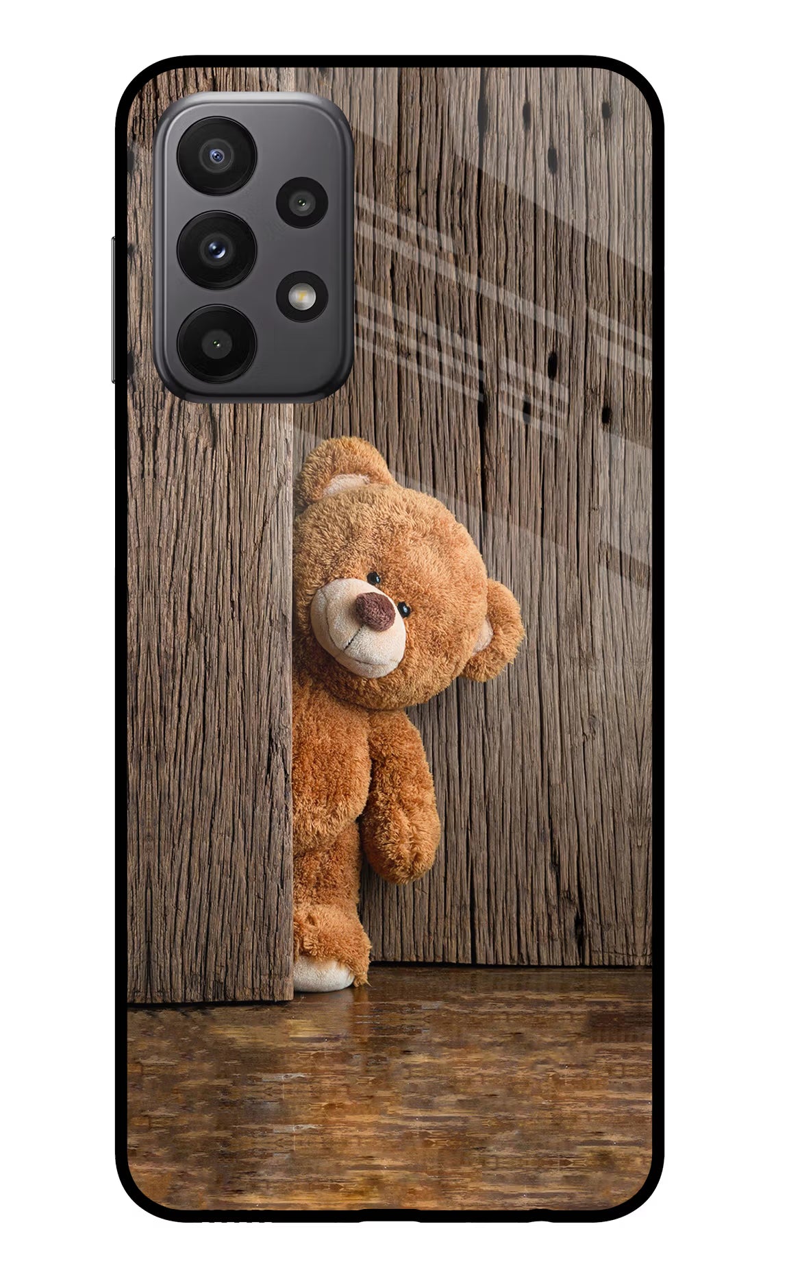 Teddy Wooden Samsung A23 Glass Case - Teddy Wooden Samsung A23 Glass Case Teddy Wooden Samsung A23 Glass Case