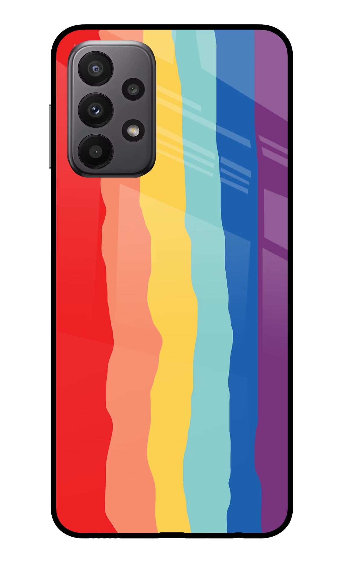 Rainbow Samsung A23 Glass Case - Rainbow Samsung A23 Glass Case Rainbow Samsung A23 Glass Case