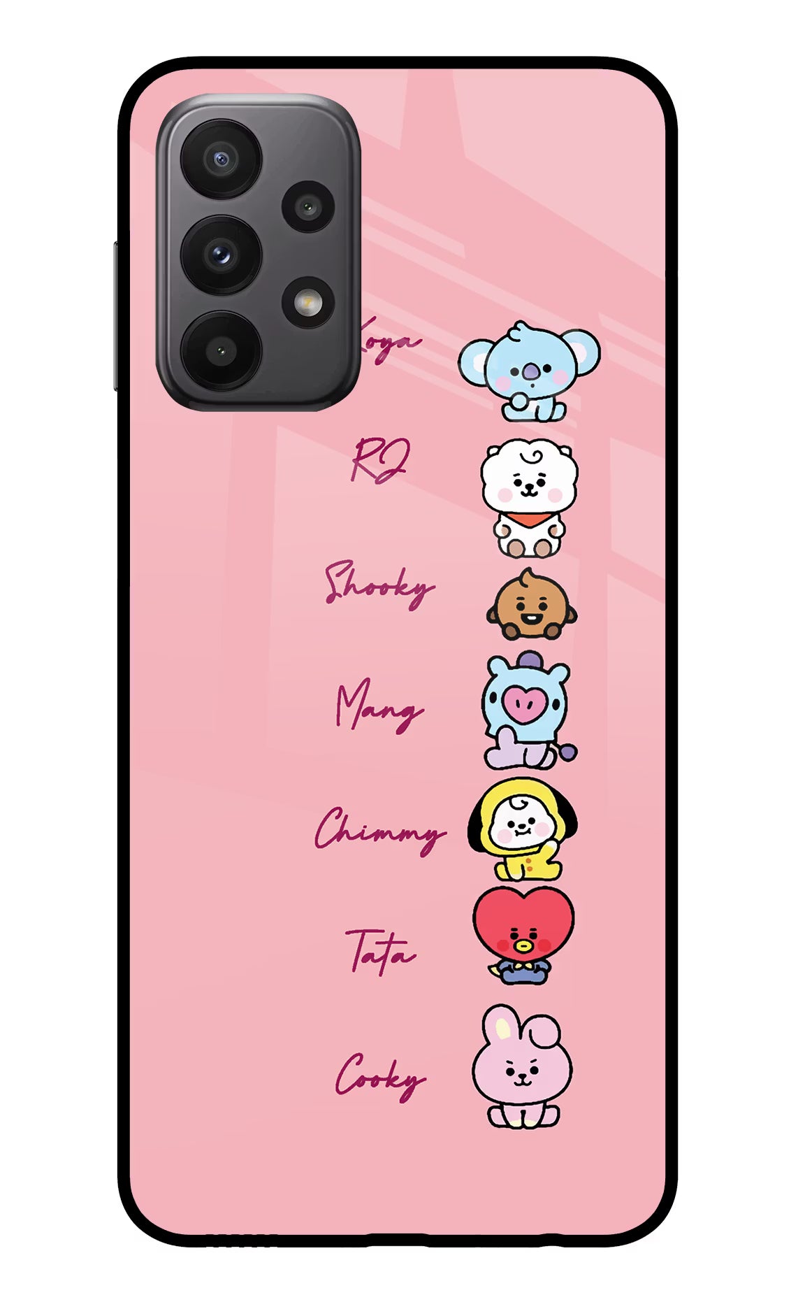 BTS names Samsung A23 Glass Case - BTS names Samsung A23 Glass Case BTS names Samsung A23 Glass Case
