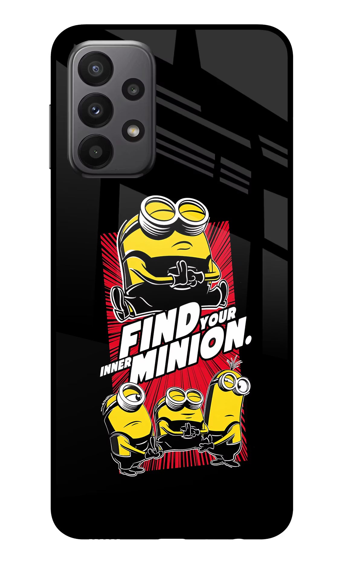 Find your inner Minion Samsung A23 Glass Case - Find your inner Minion Samsung A23 Glass Case Find your inner Minion Samsung A23 Glass Case