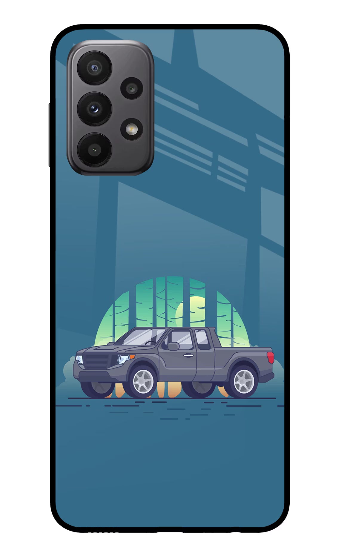 Retro Garage Vibe Samsung A23 Glass Case - Retro Garage Vibe Samsung A23 Glass Case Retro Garage Vibe Samsung A23 Glass Case