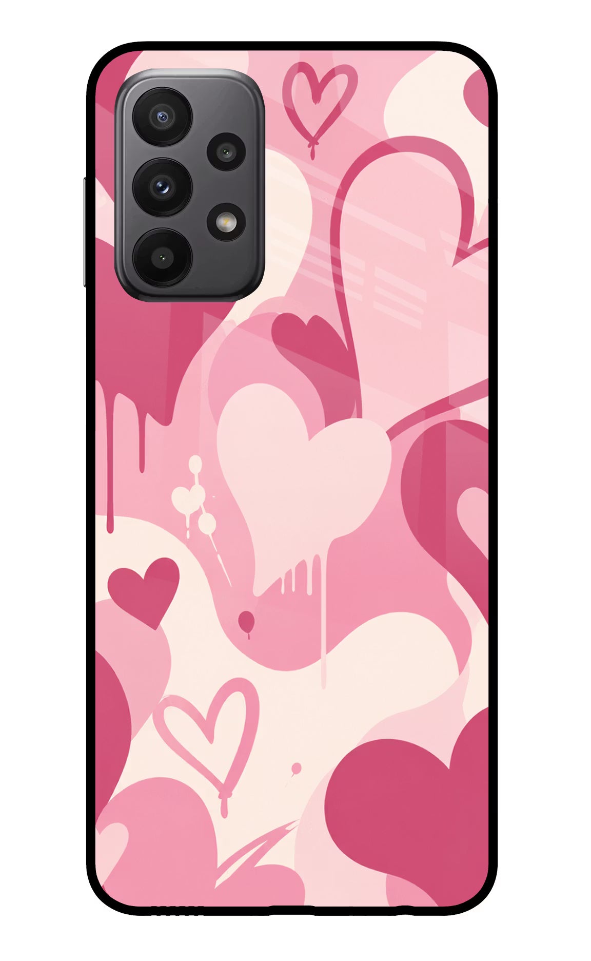 Hearty case Samsung A23 Glass Case - Hearty case Samsung A23 Glass Case Hearty case Samsung A23 Glass Case