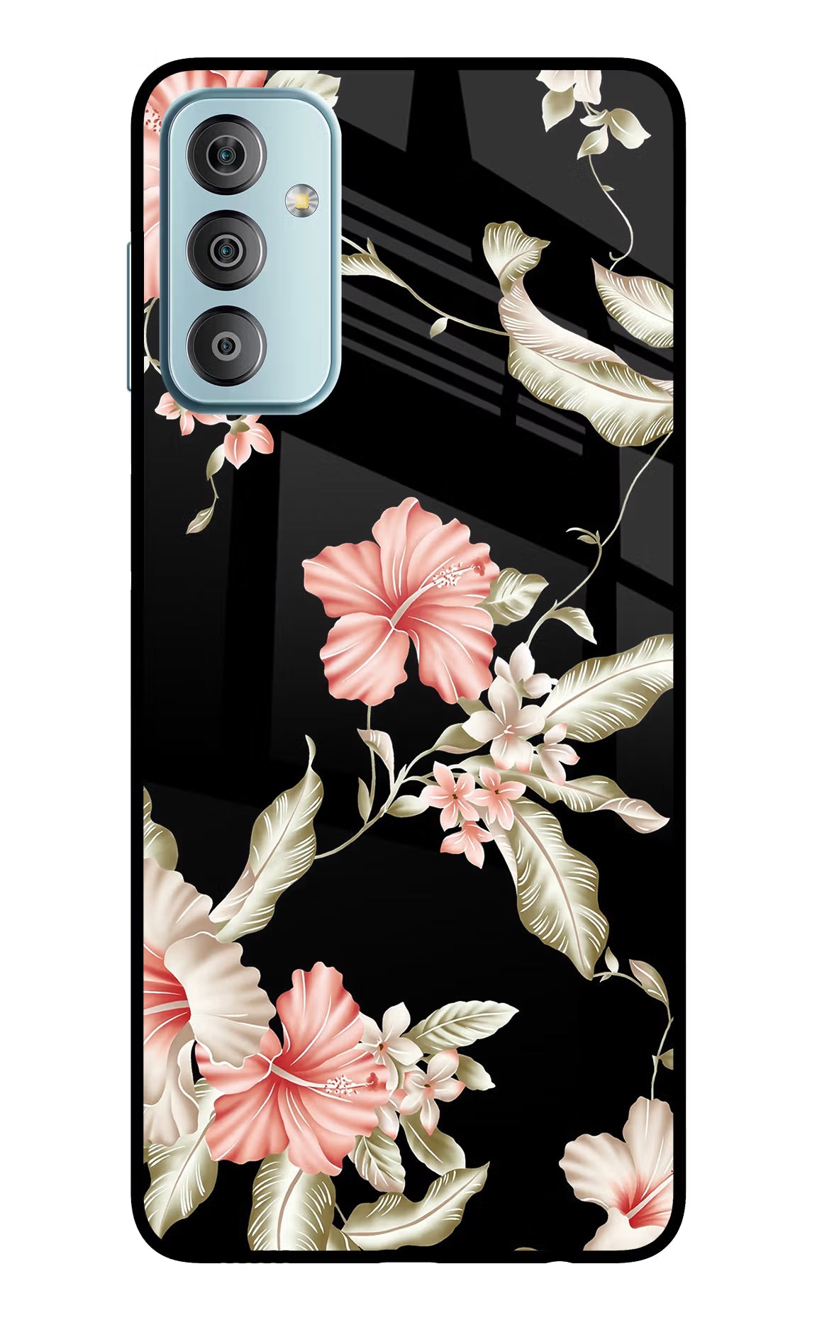 Flowers Samsung F23 5G Glass Case - Flowers Samsung F23 5G Glass Case Flowers Samsung F23 5G Glass Case